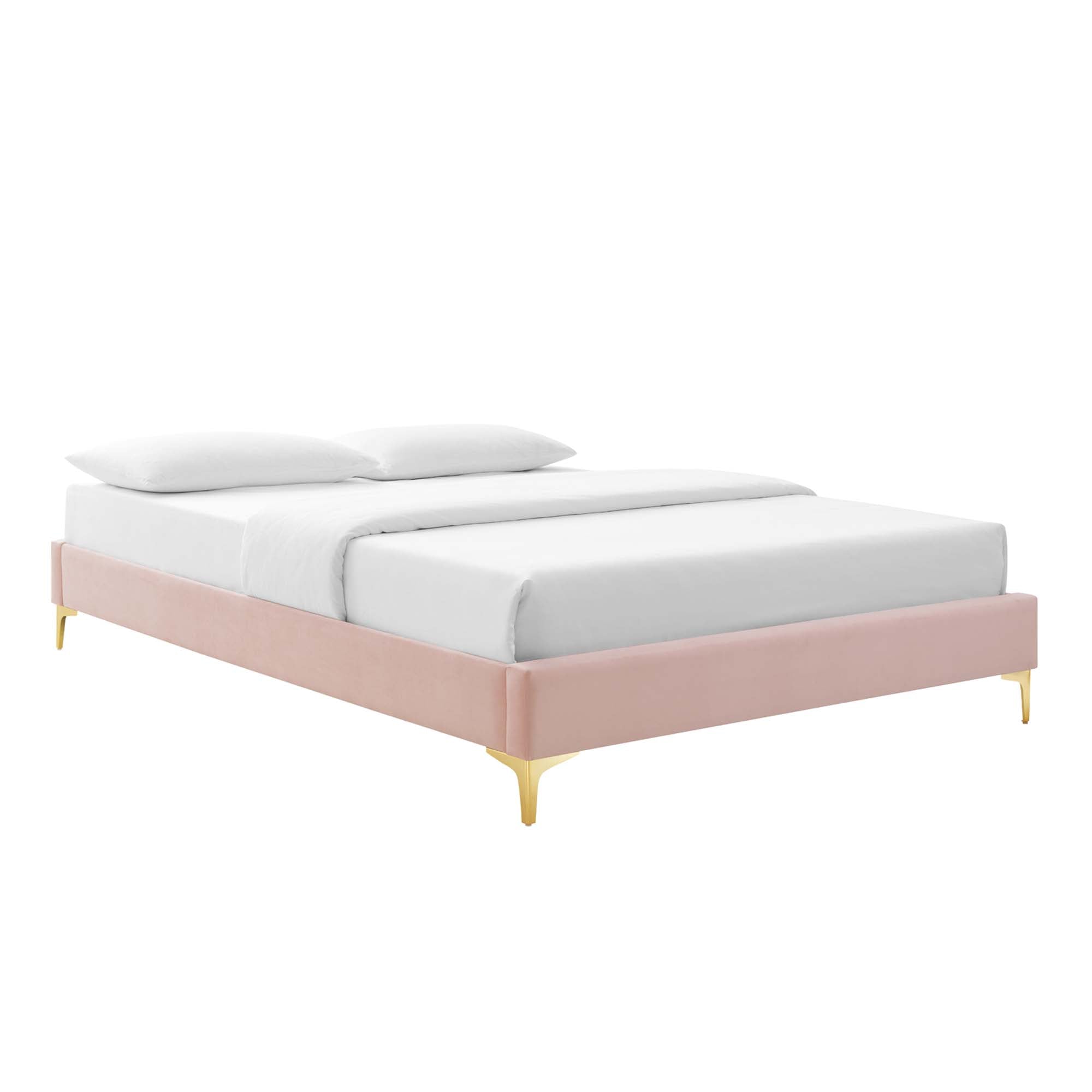 Amber Tufted Performance Velvet Twin Platform Bed by Modway - Best Buy Furniture