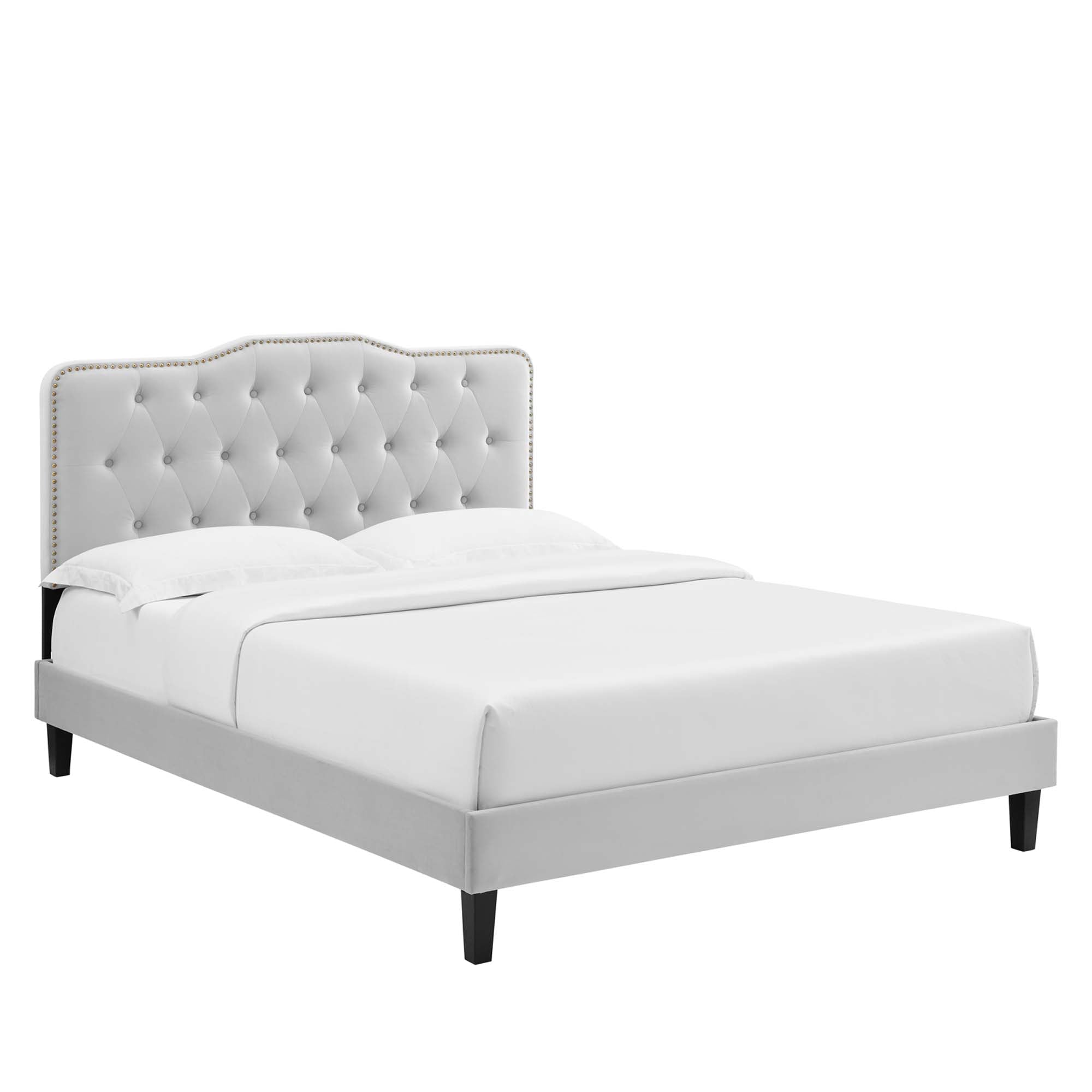 Amber Performance Velvet Twin Platform Bed by Modway - Best Buy Furniture