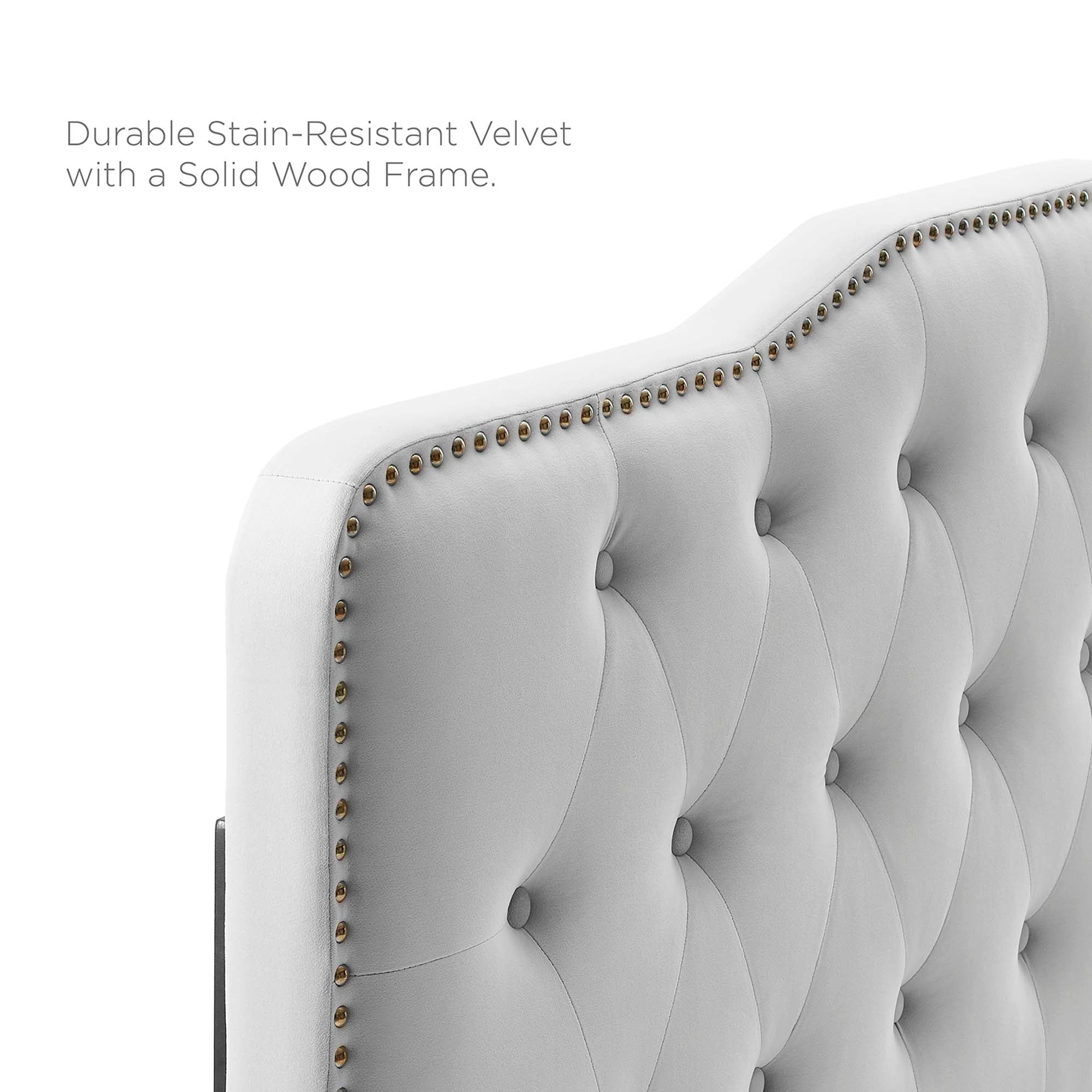 Amber Tufted Performance Velvet King Platform Bed by Modway