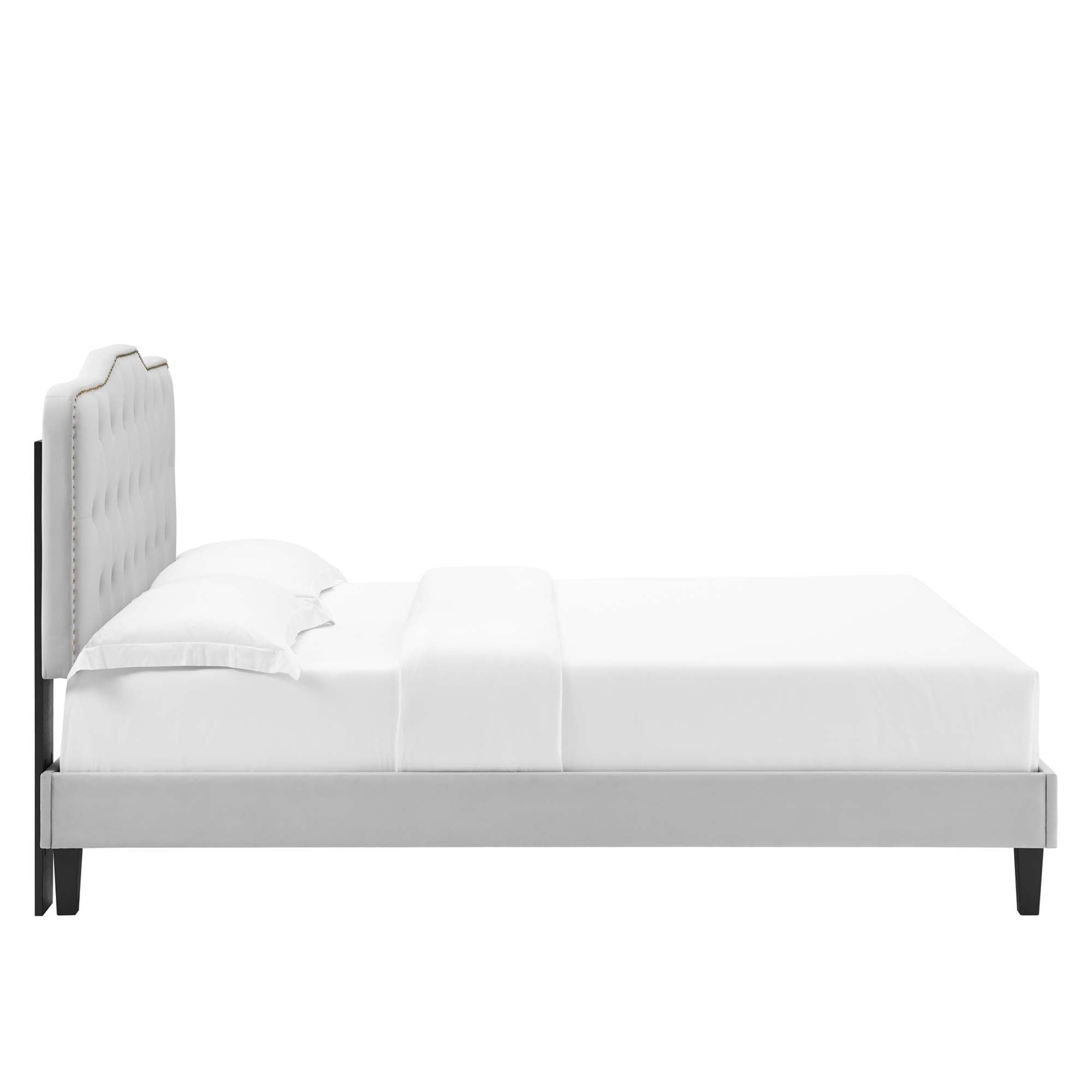 Amber Tufted Performance Velvet King Platform Bed by Modway - Best Buy Furniture