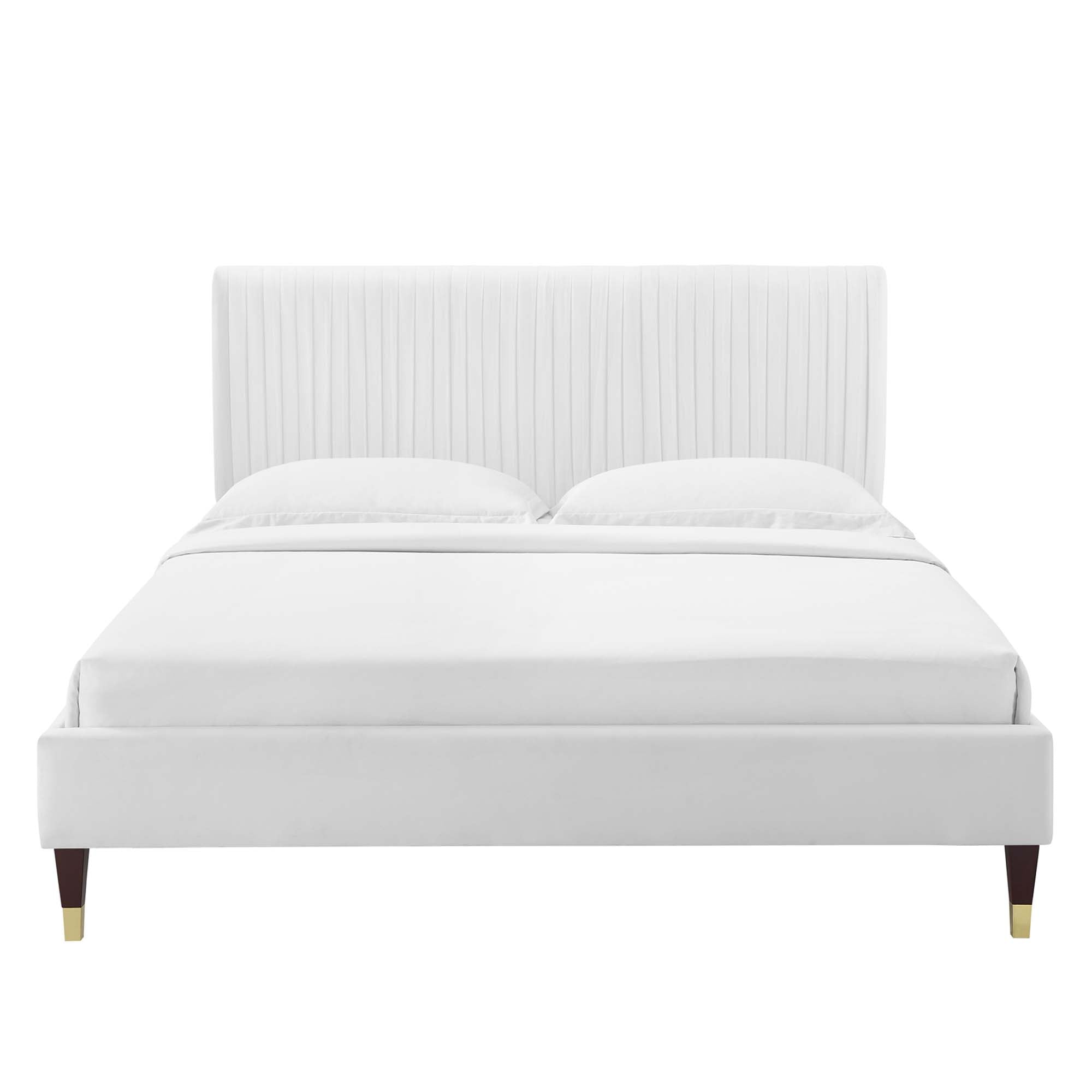 Peyton Performance Velvet Full Platform Bed by Modway - Best Buy Furniture