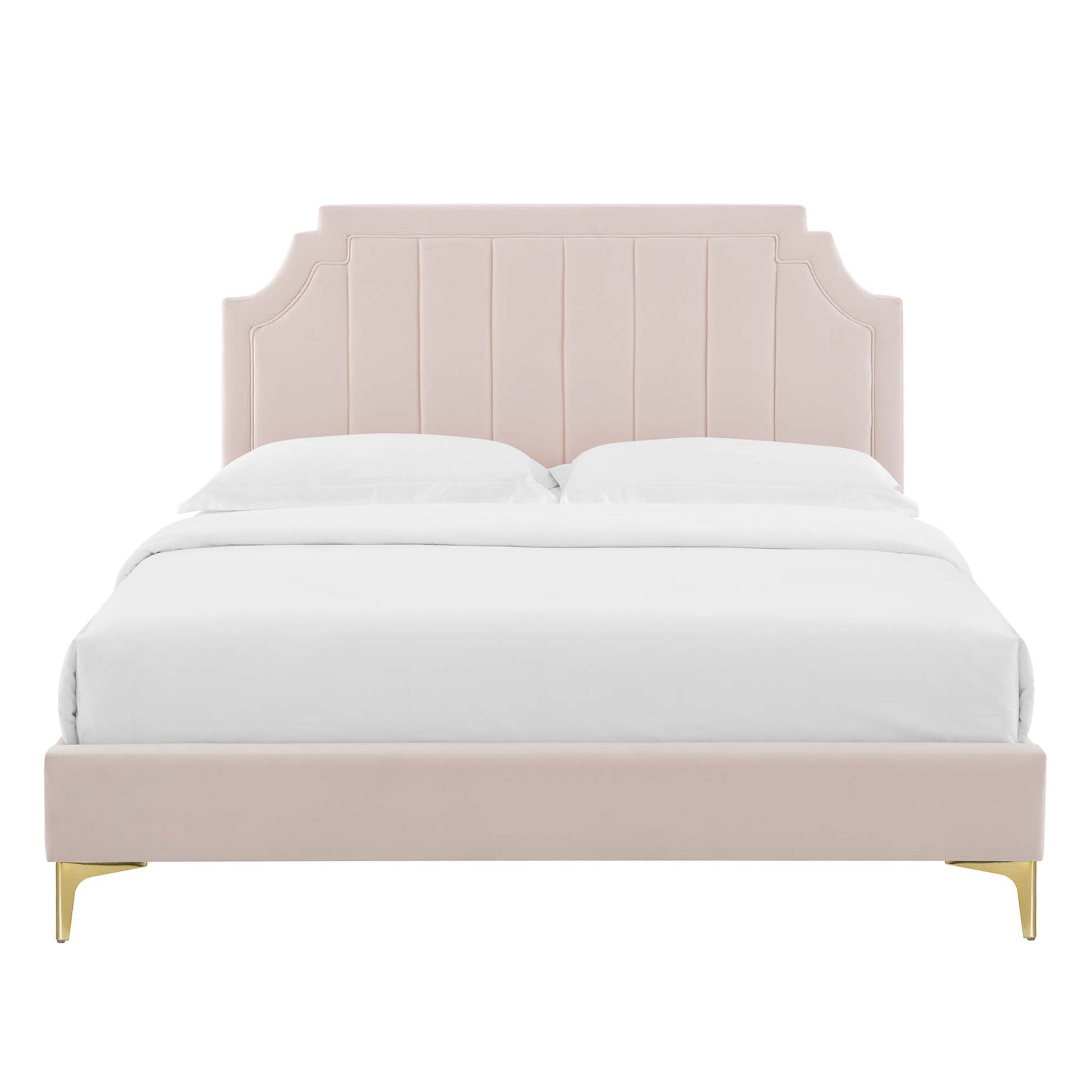 Sienna Performance Velvet Twin Platform Bed by Modway - Best Buy Furniture