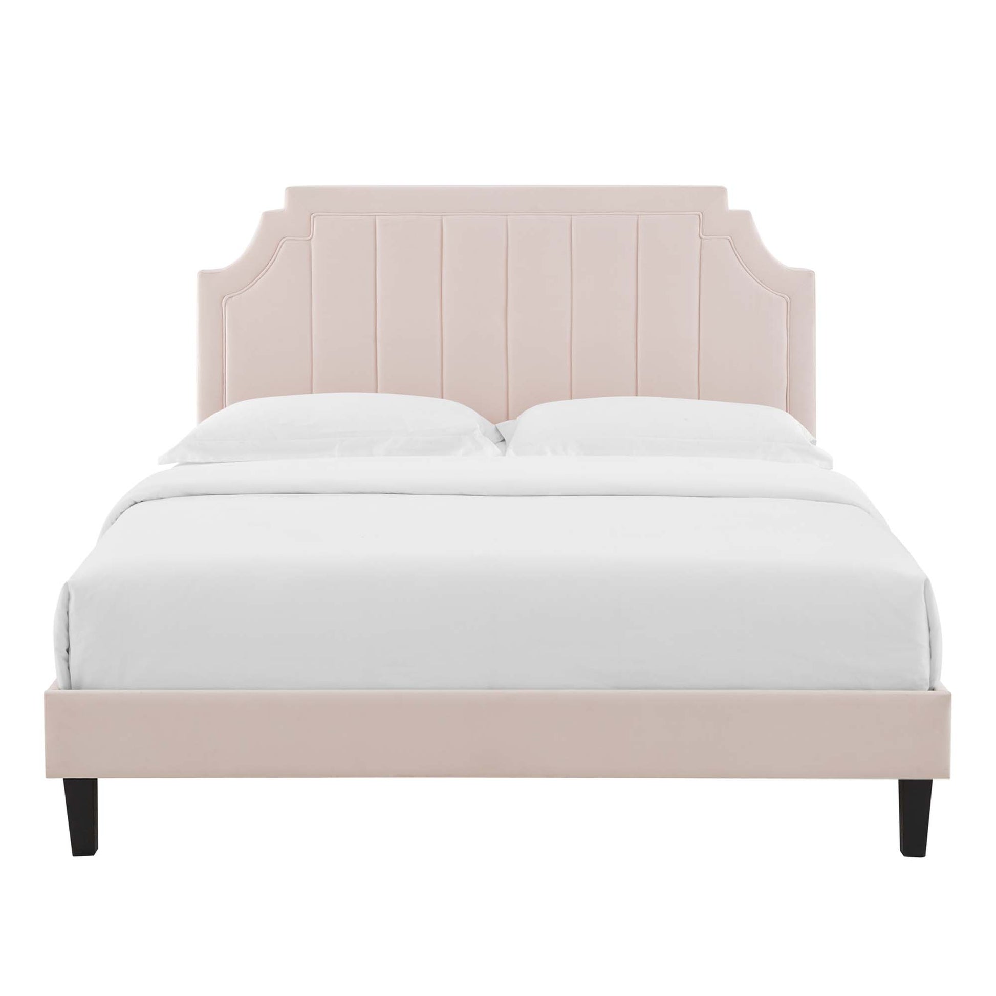 Sienna Performance Velvet Twin Platform Bed by Modway - Best Buy Furniture