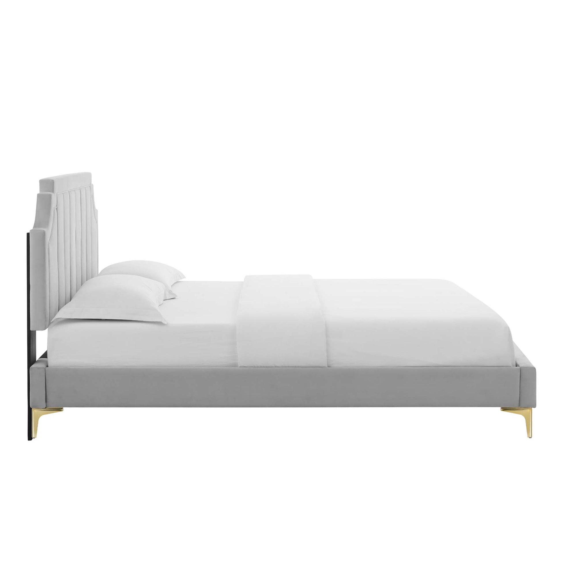 Sienna Performance Velvet Full Platform Bed by Modway - Best Buy Furniture