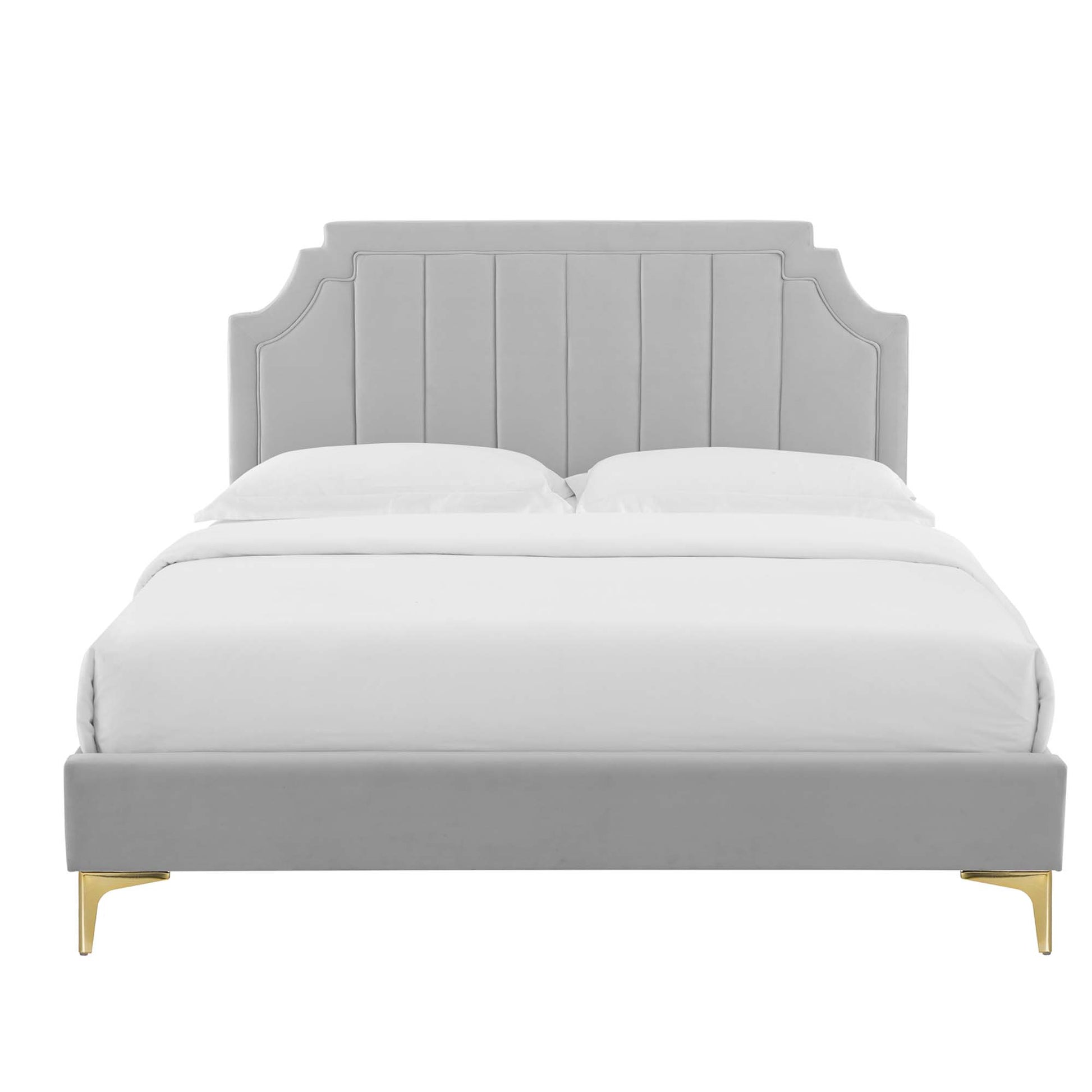 Sienna Performance Velvet Full Platform Bed by Modway - Best Buy Furniture