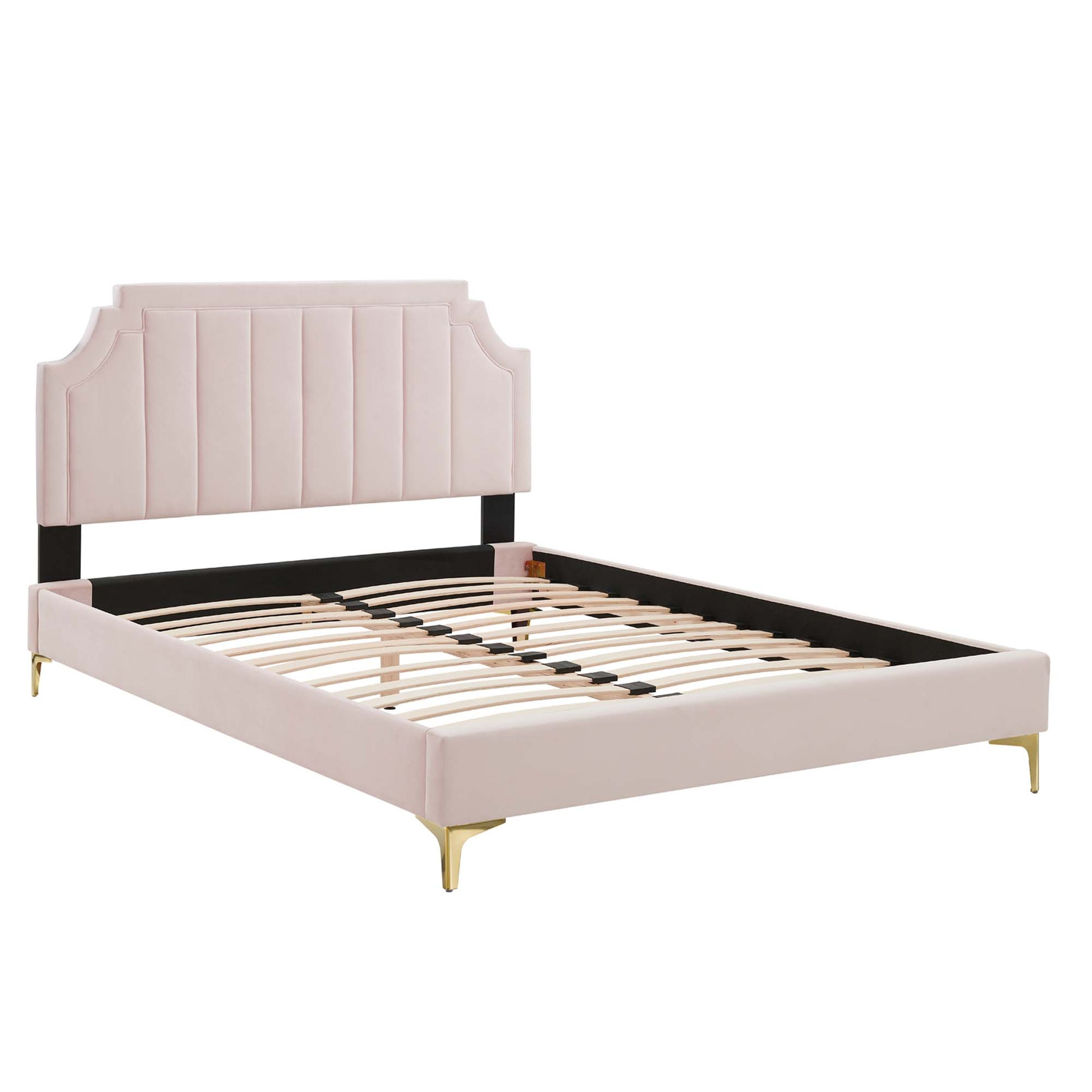 Sienna Performance Velvet Full Platform Bed by Modway - Best Buy Furniture