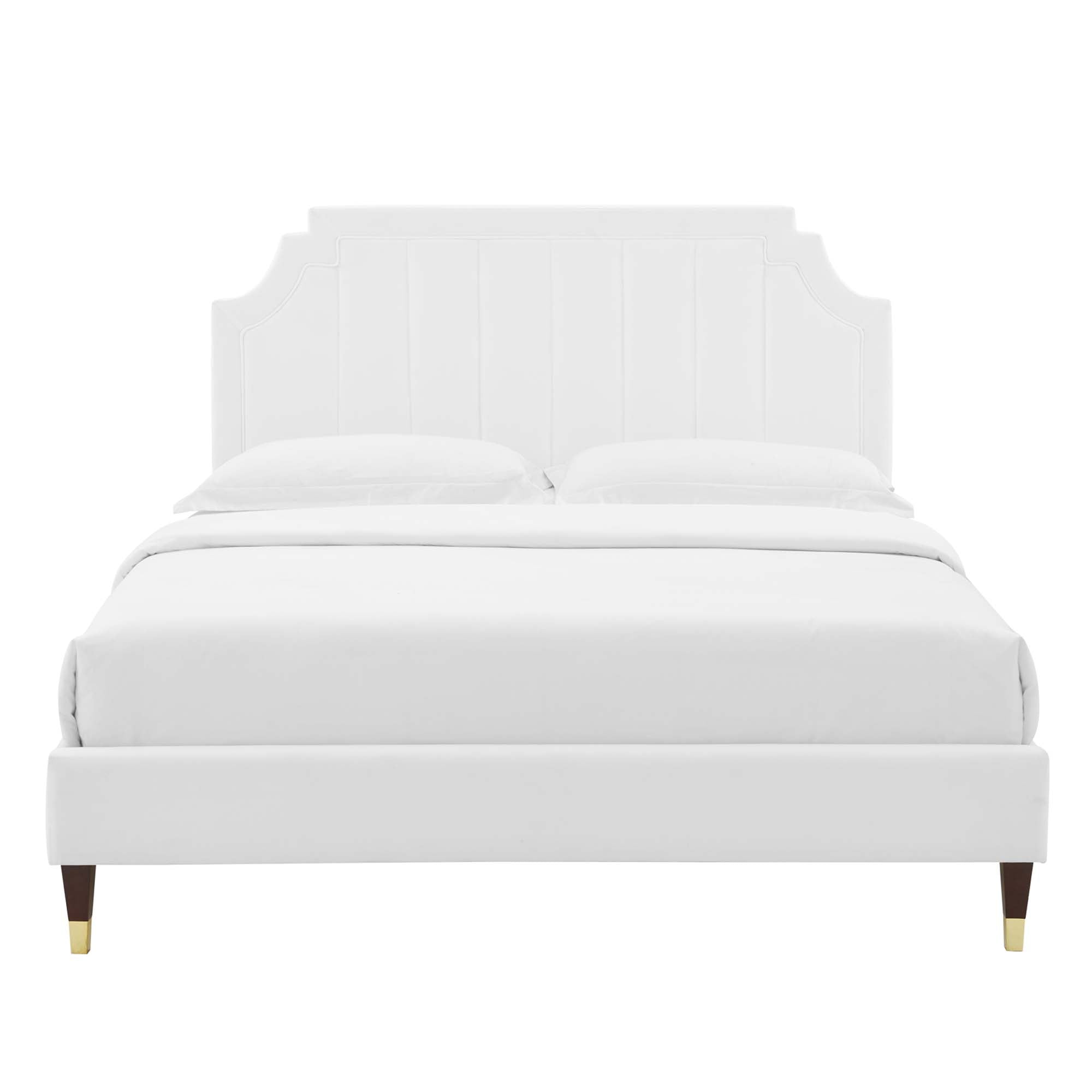 Sienna Performance Velvet Full Platform Bed by Modway - Best Buy Furniture