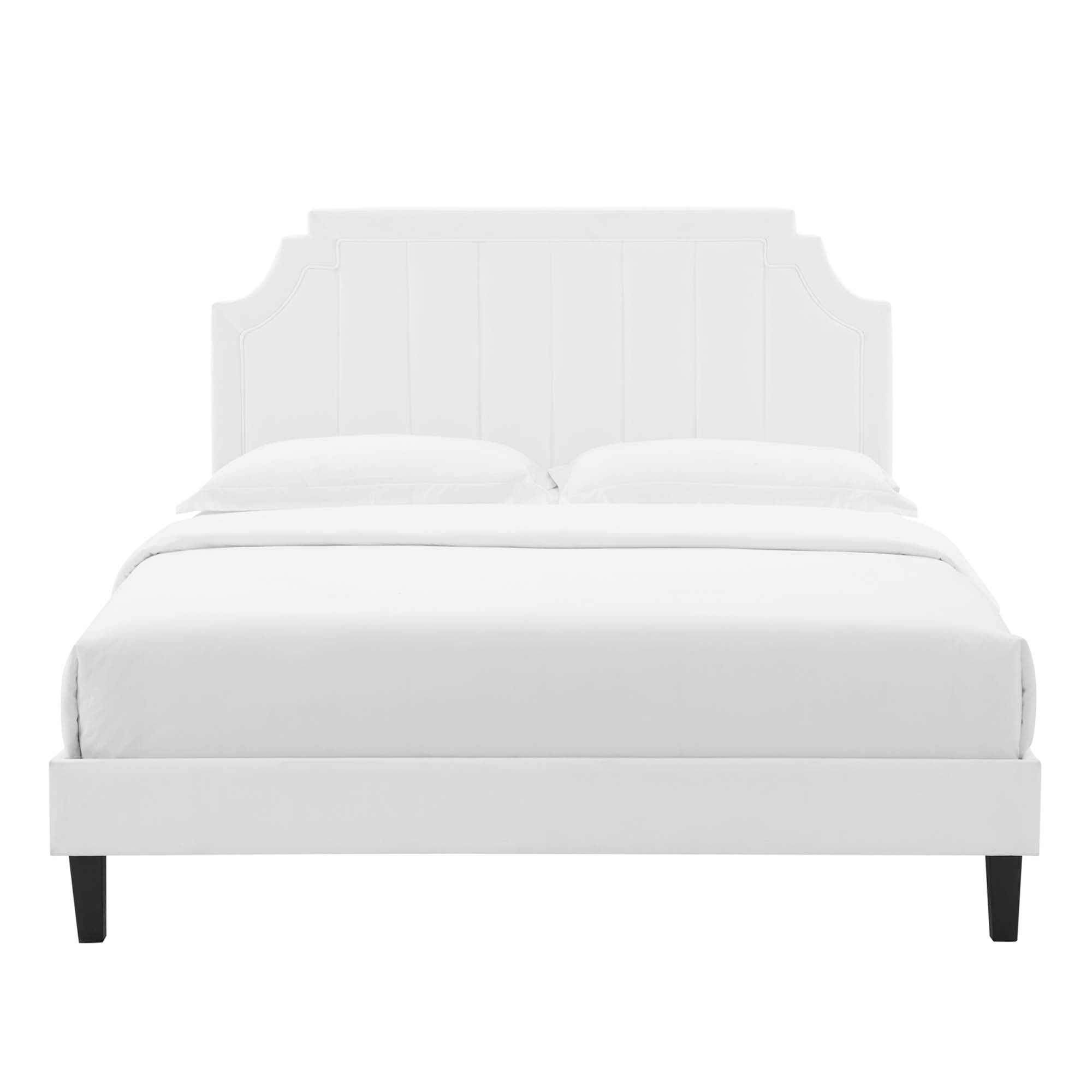 Sienna Performance Velvet Full Platform Bed by Modway - Best Buy Furniture