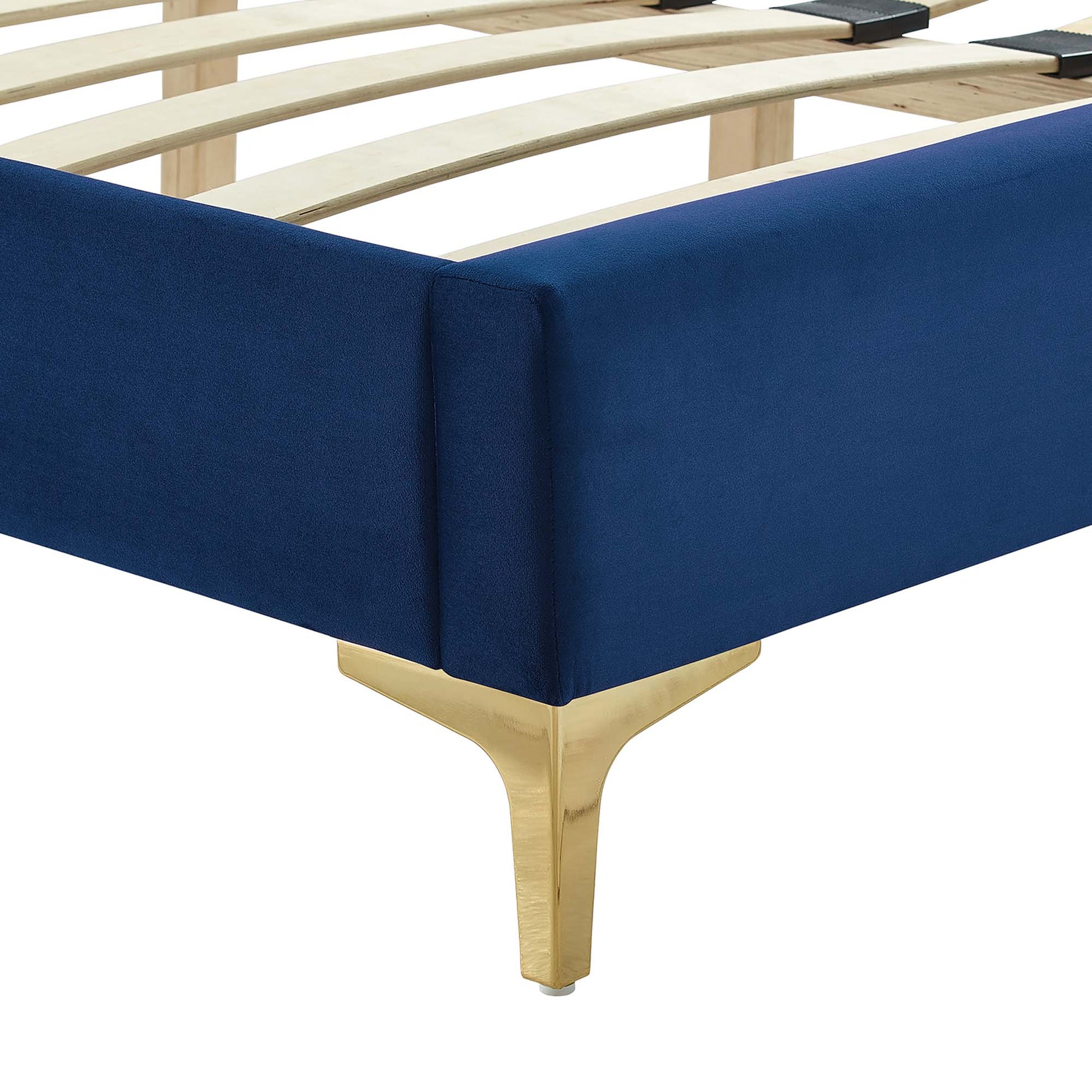 Sofia Channel Tufted Performance Velvet Full Platform Bed by Modway - Best Buy Furniture