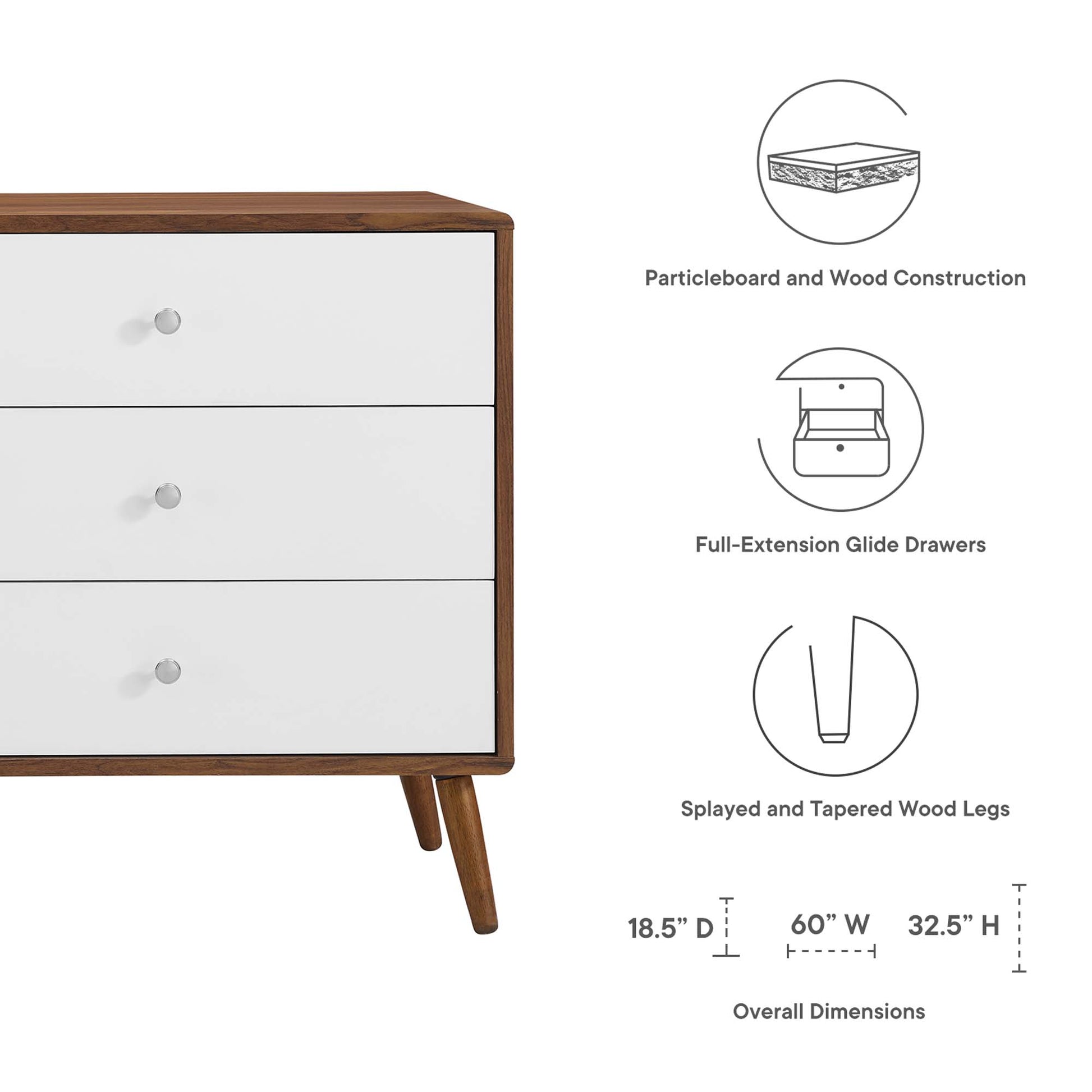 Transmit 60" Dresser by Modway - Best Buy Furniture