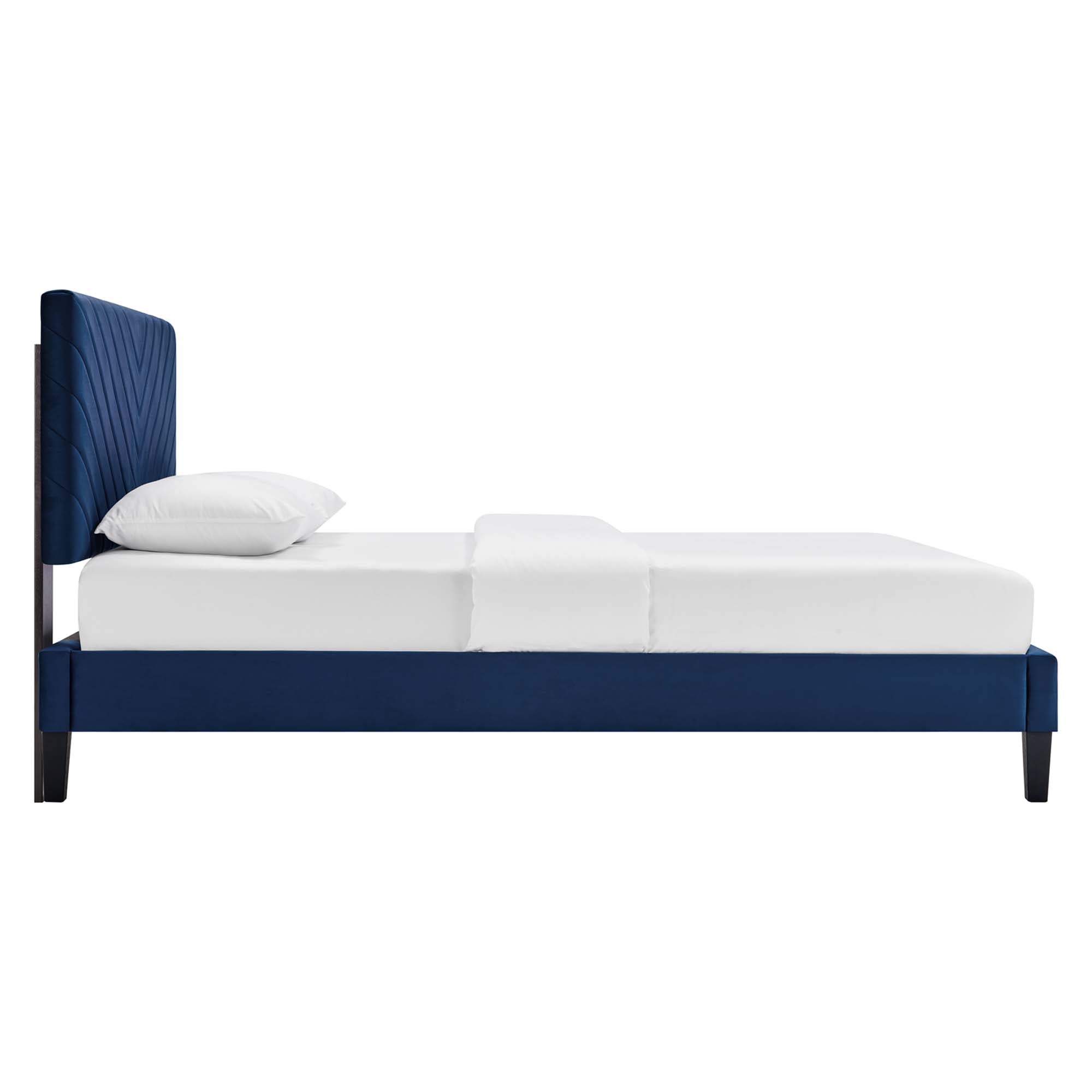 Roxanne Performance Velvet Full Platform Bed by Modway - Best Buy Furniture