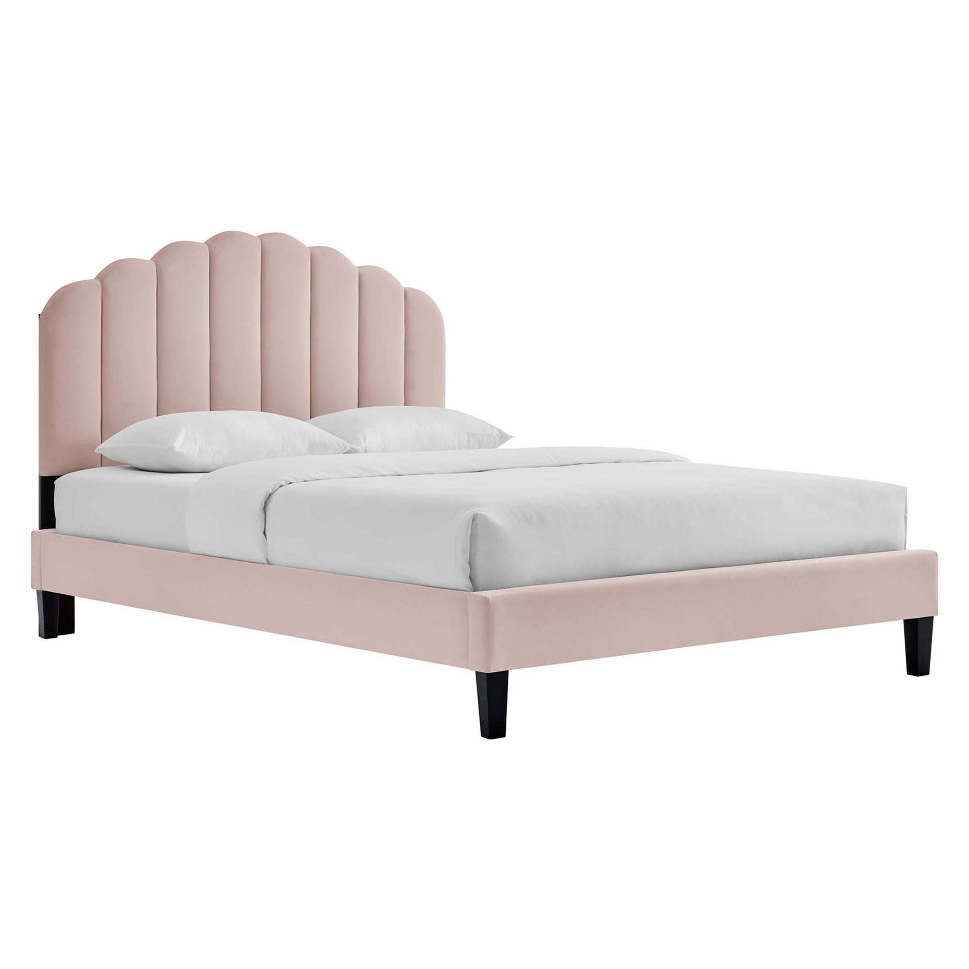 Daisy Performance Velvet Full Platform Bed by Modway - Best Buy Furniture