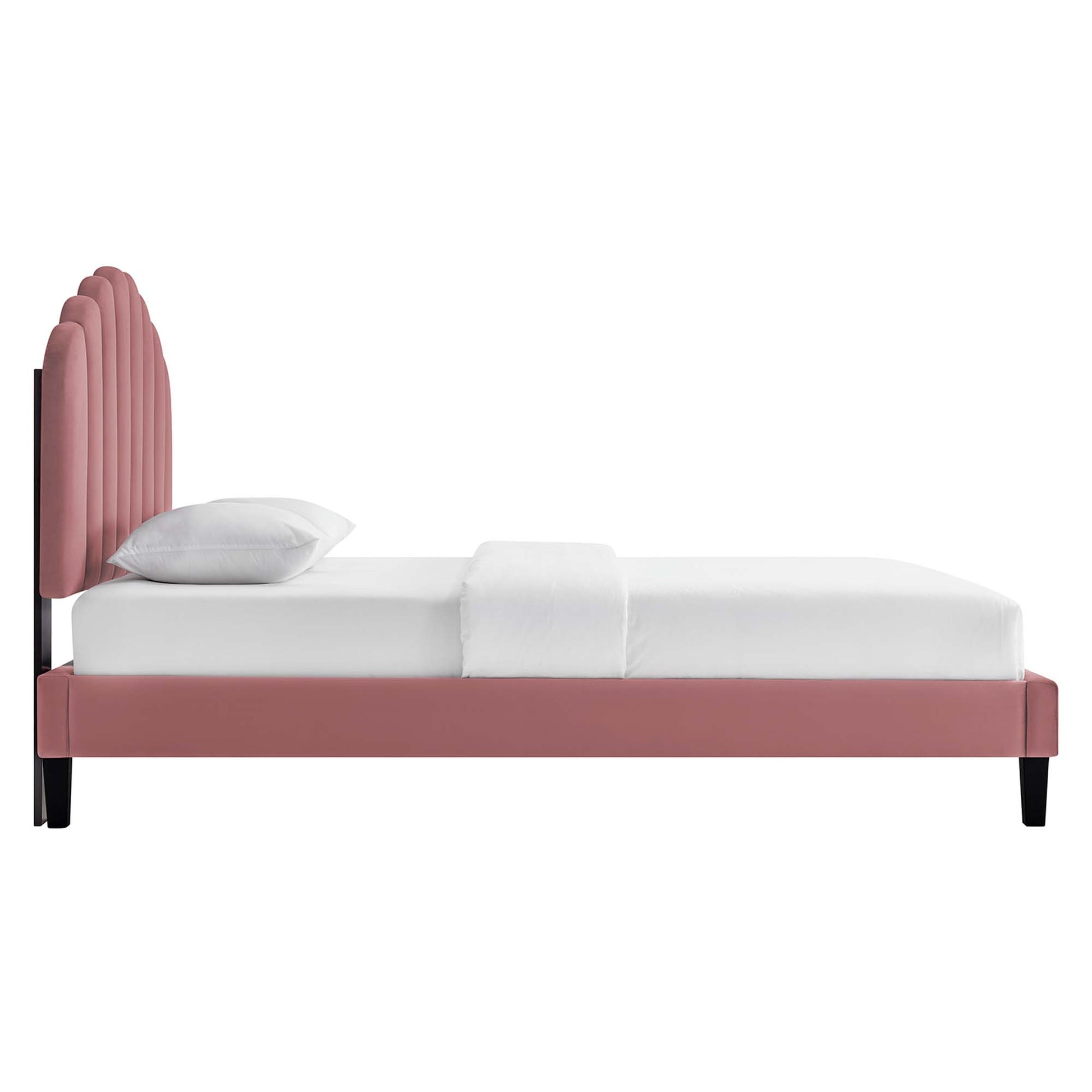 Daisy Performance Velvet Twin Platform Bed by Modway - Best Buy Furniture