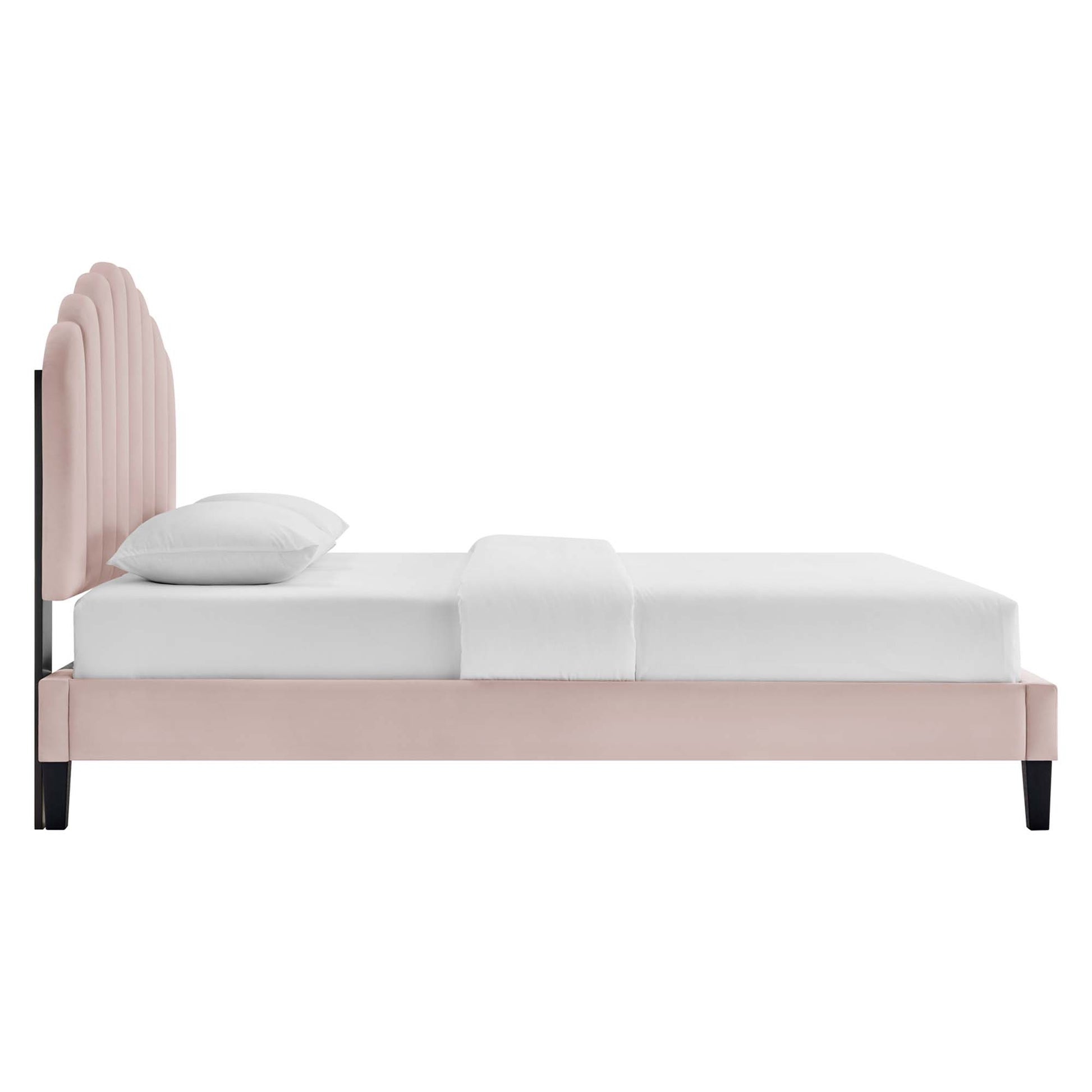 Daisy Performance Velvet Twin Platform Bed by Modway - Best Buy Furniture