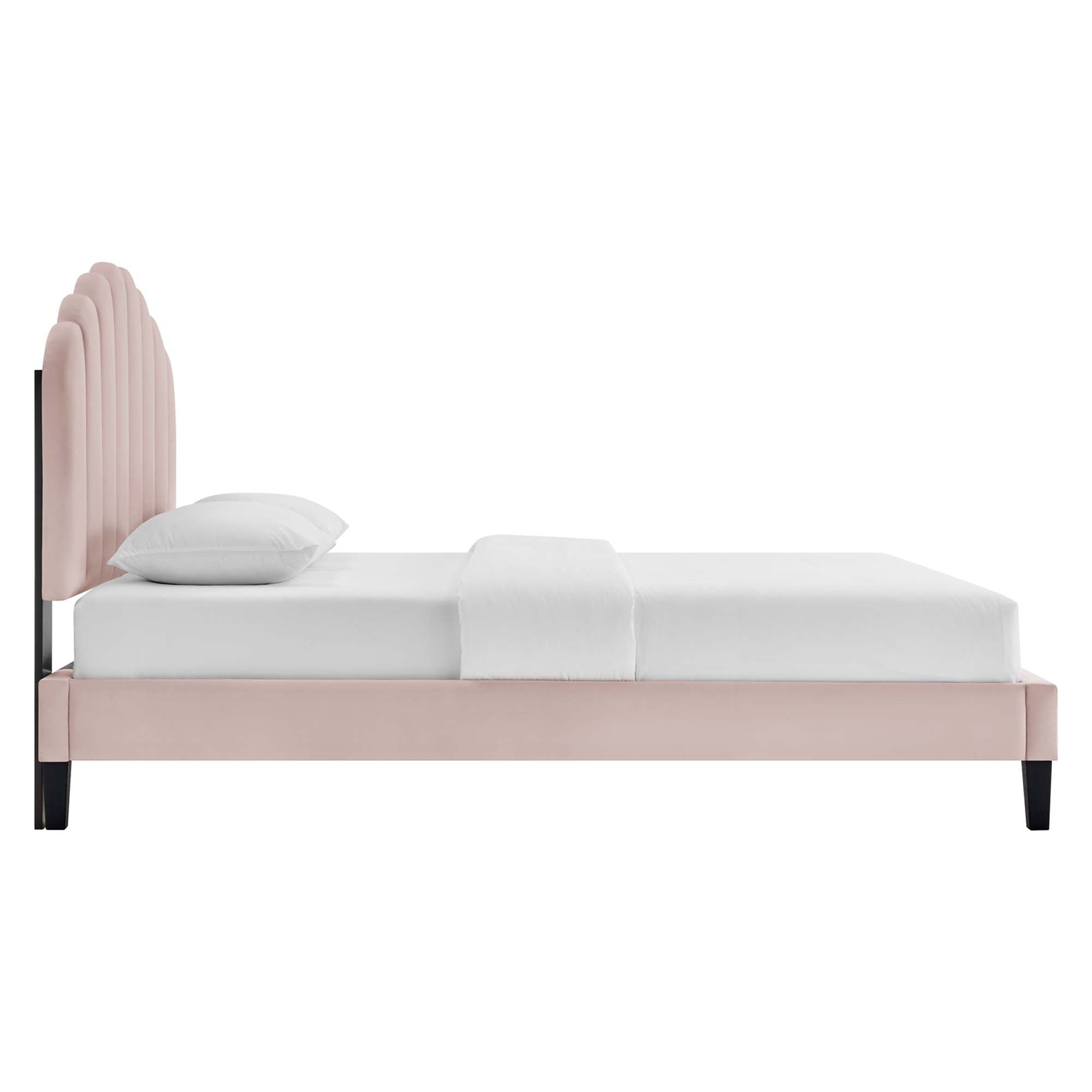 Daisy Performance Velvet Twin Platform Bed by Modway - Best Buy Furniture