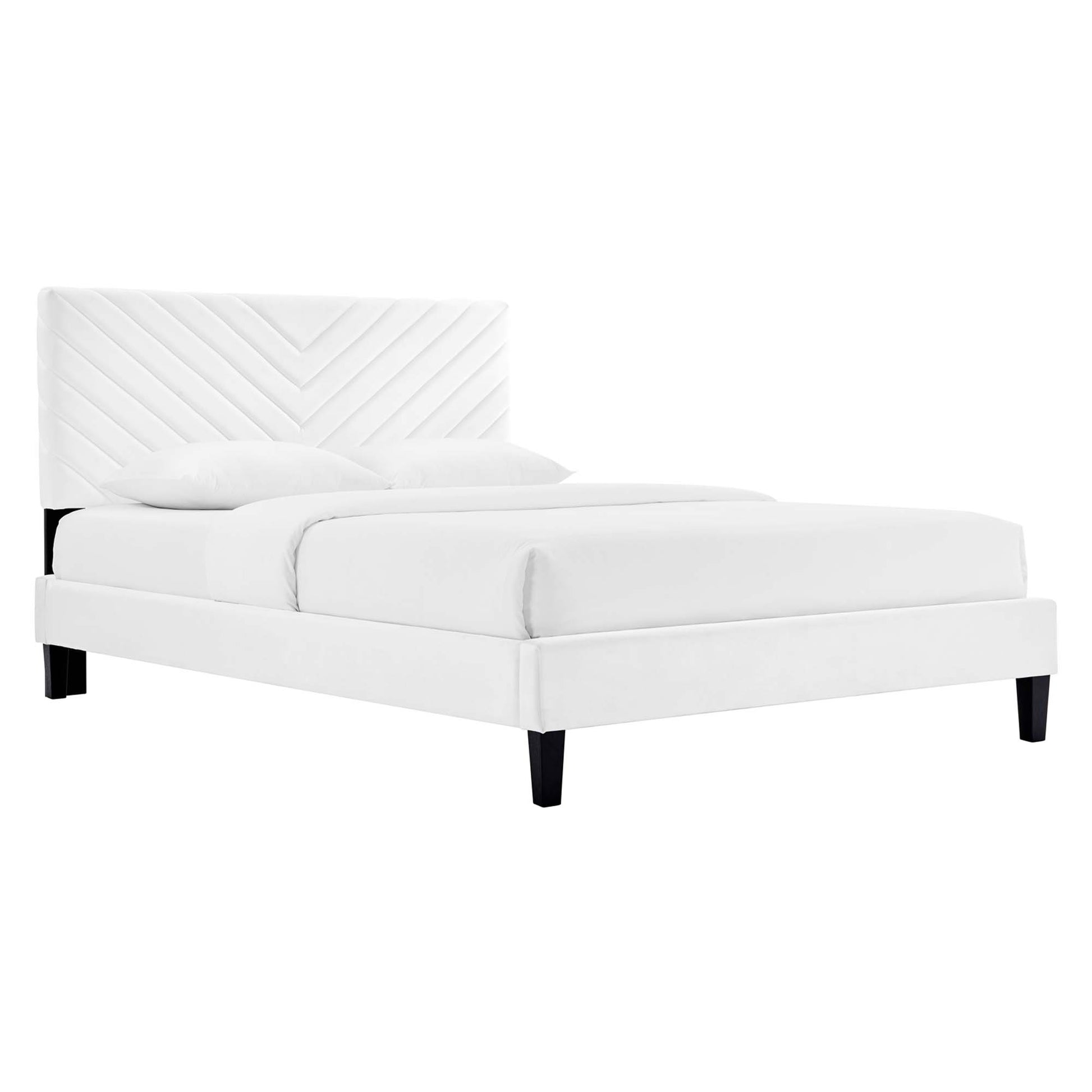 Roxanne Performance Velvet King Platform Bed by Modway - Best Buy Furniture