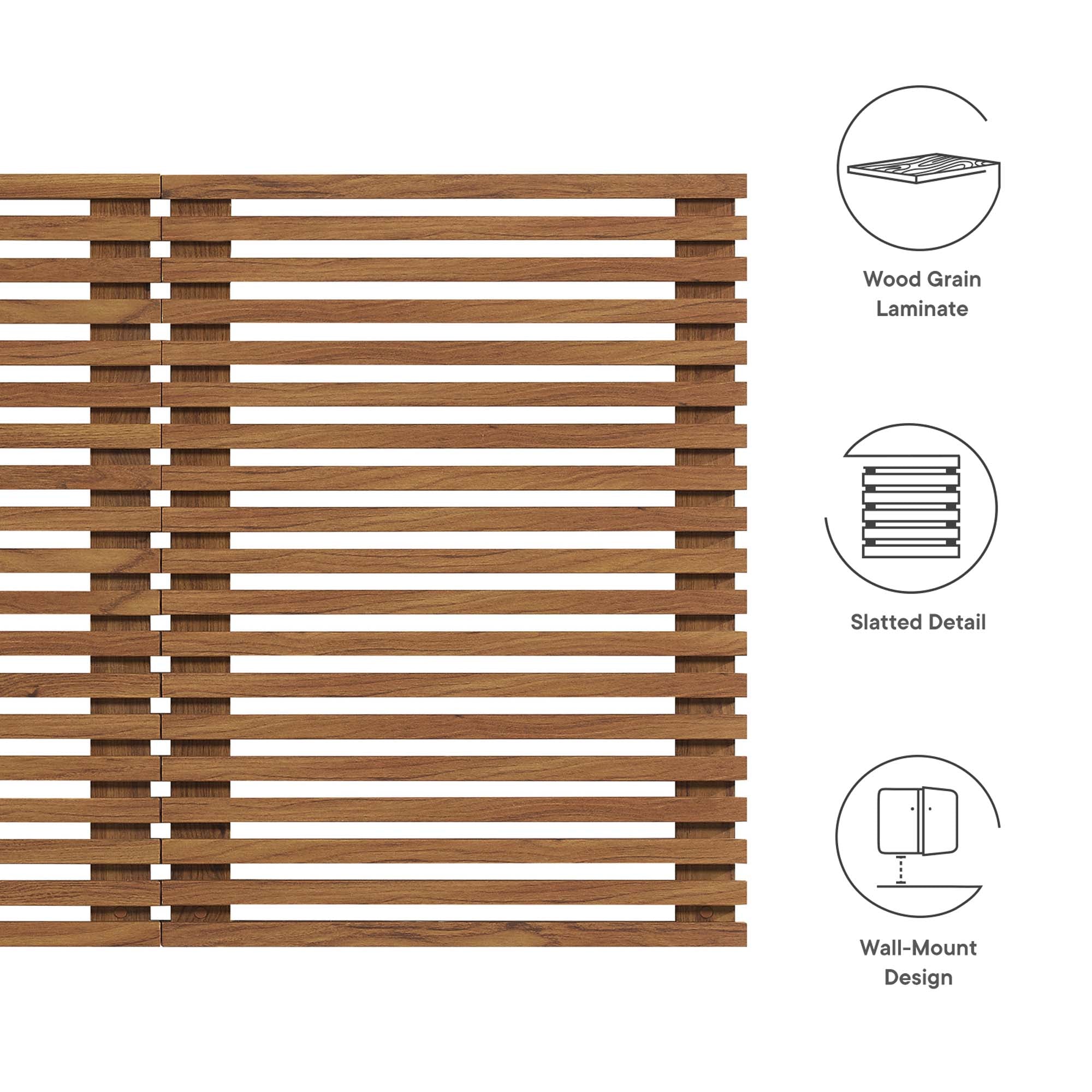 Render Wall Mount Queen Headboard by Modway