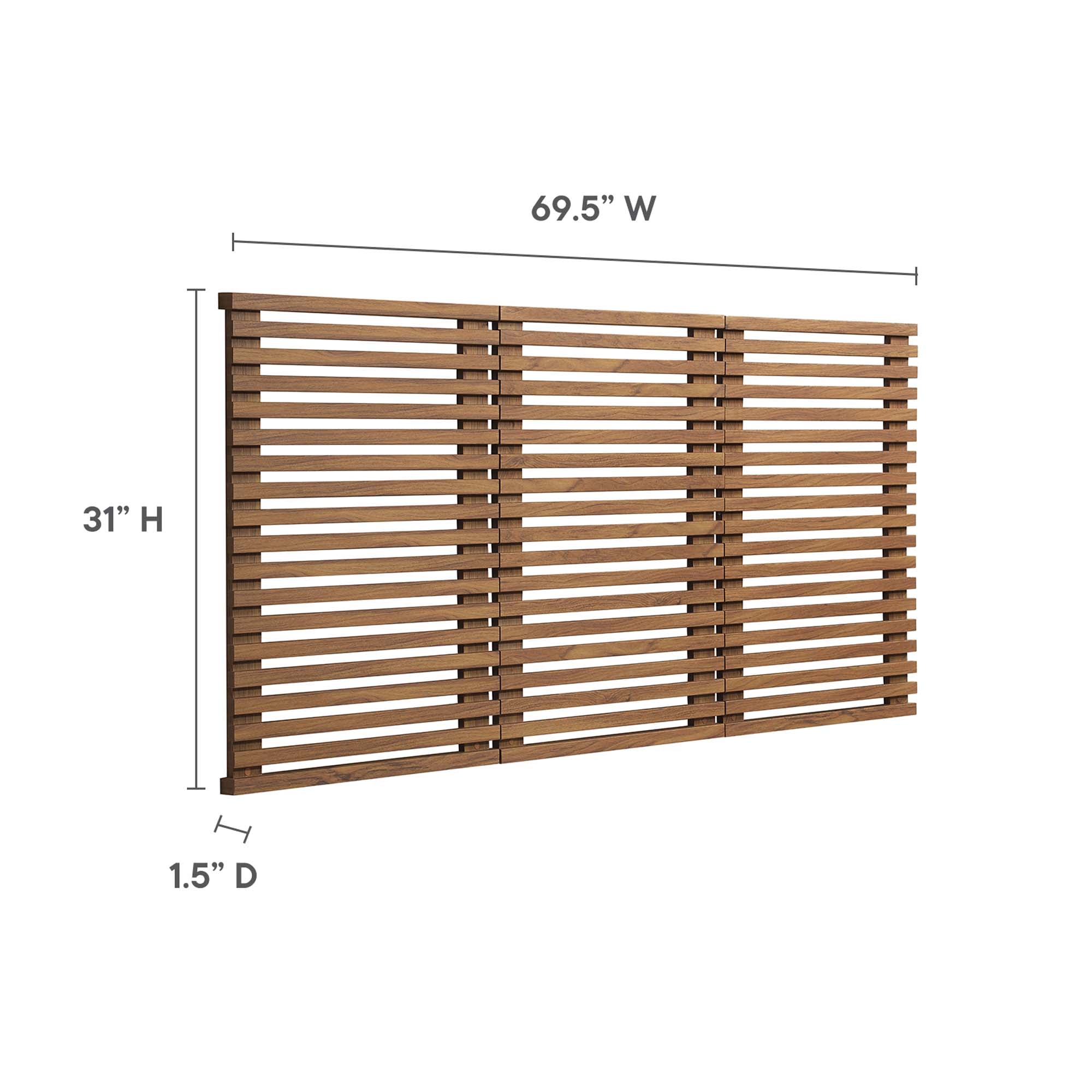 Render Wall Mount Queen Headboard by Modway