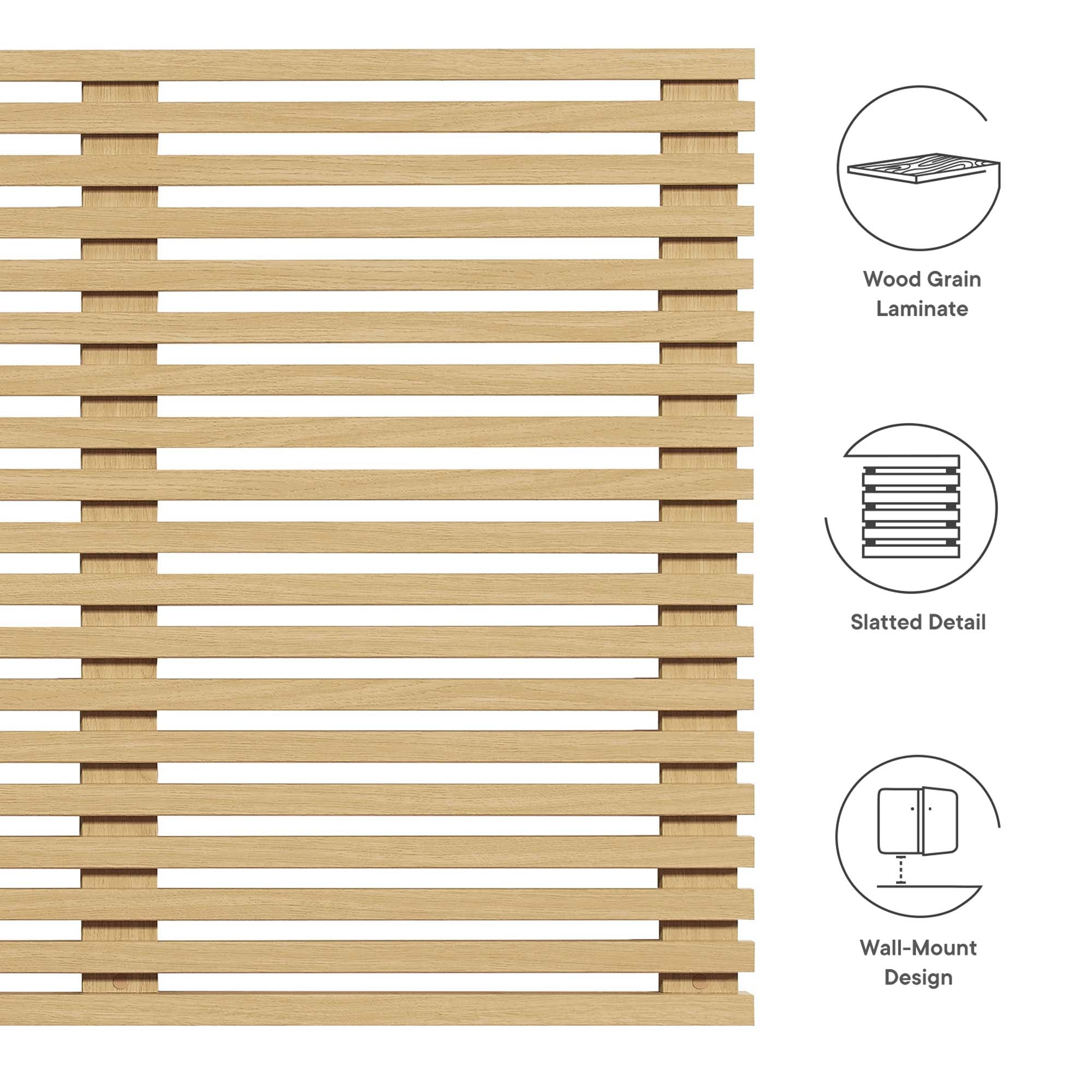 Render Wall Mount King Headboard by Modway