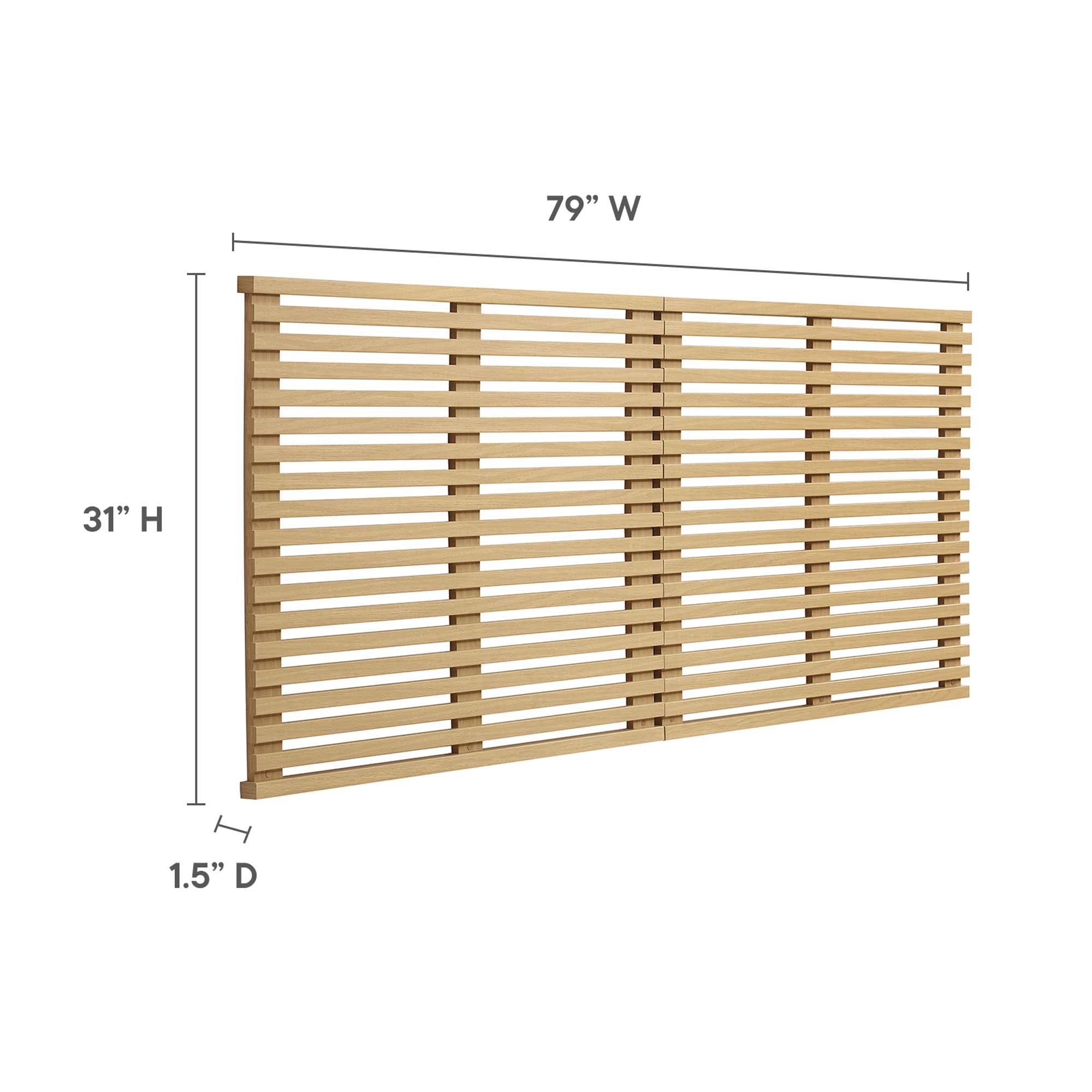 Render Wall Mount King Headboard by Modway