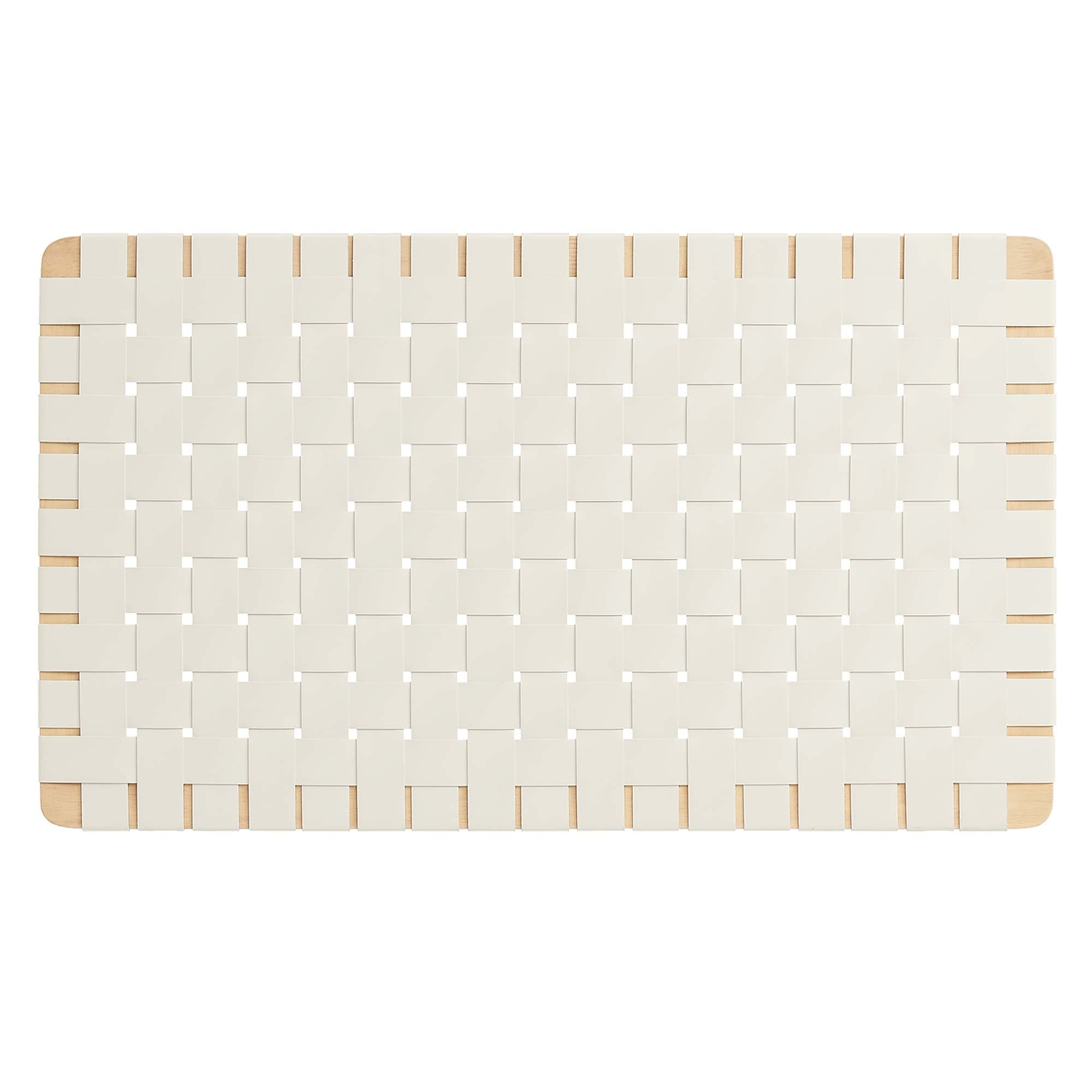 Sparta Weave Wall-Mount Vegan Leather Twin Headboard by Modway