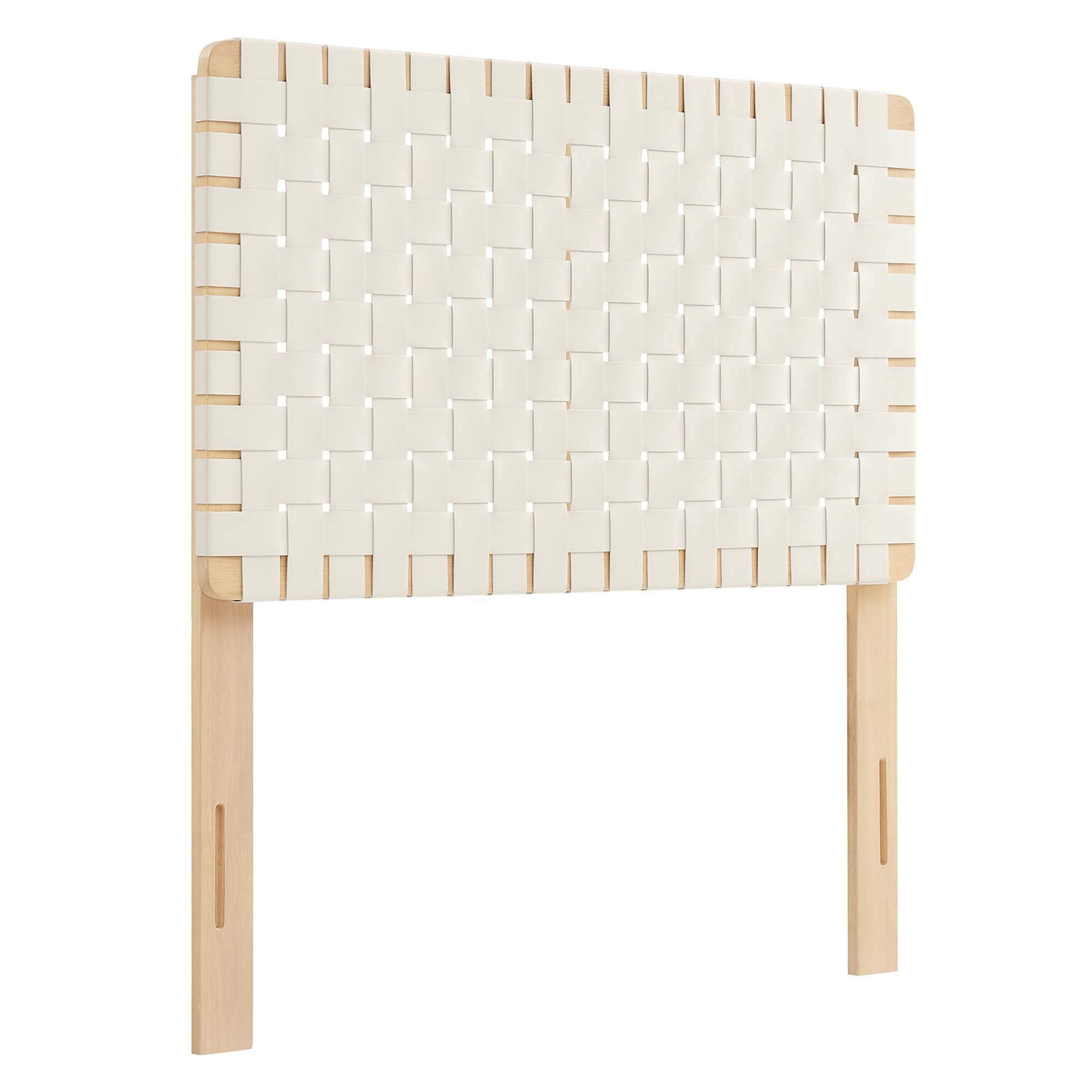 Sparta Weave Vegan Leather Twin Headboard by Modway
