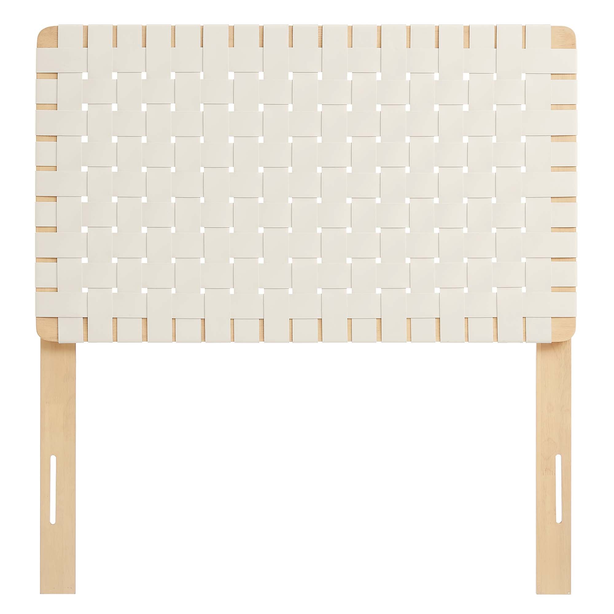 Sparta Weave Vegan Leather Twin Headboard by Modway