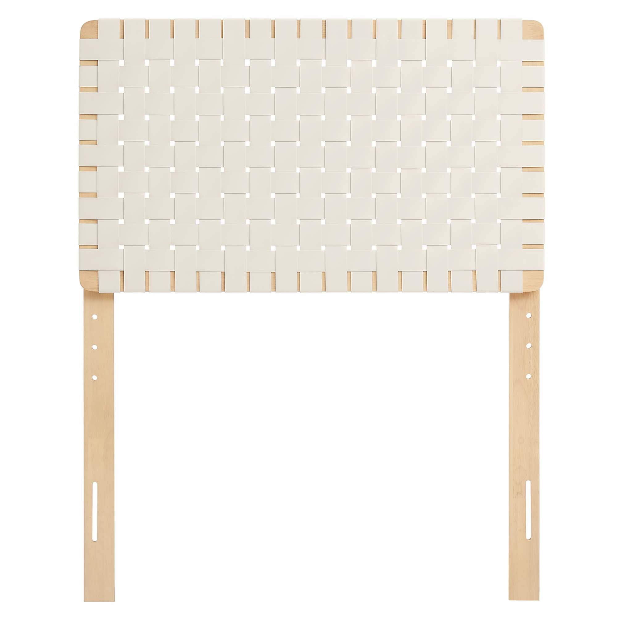 Sparta Weave Vegan Leather Twin Headboard by Modway