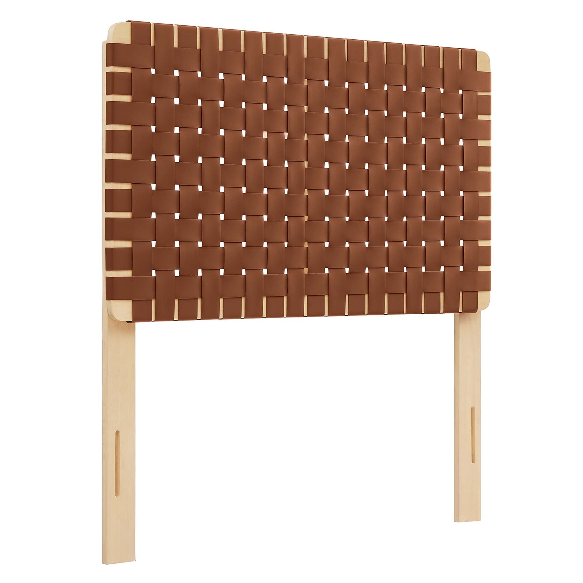 Sparta Weave Vegan Leather Twin Headboard by Modway