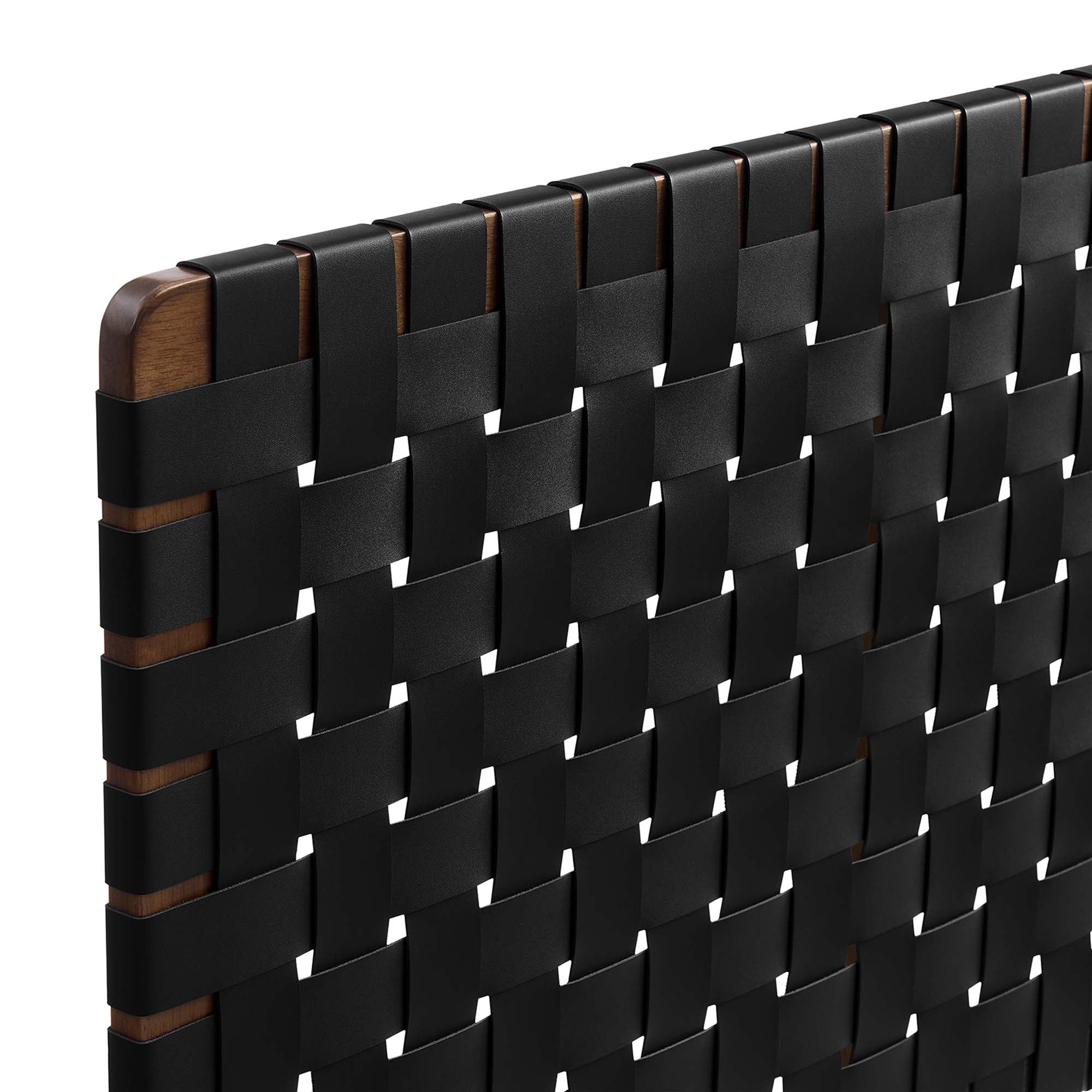 Sparta Weave Vegan Leather Twin Headboard by Modway