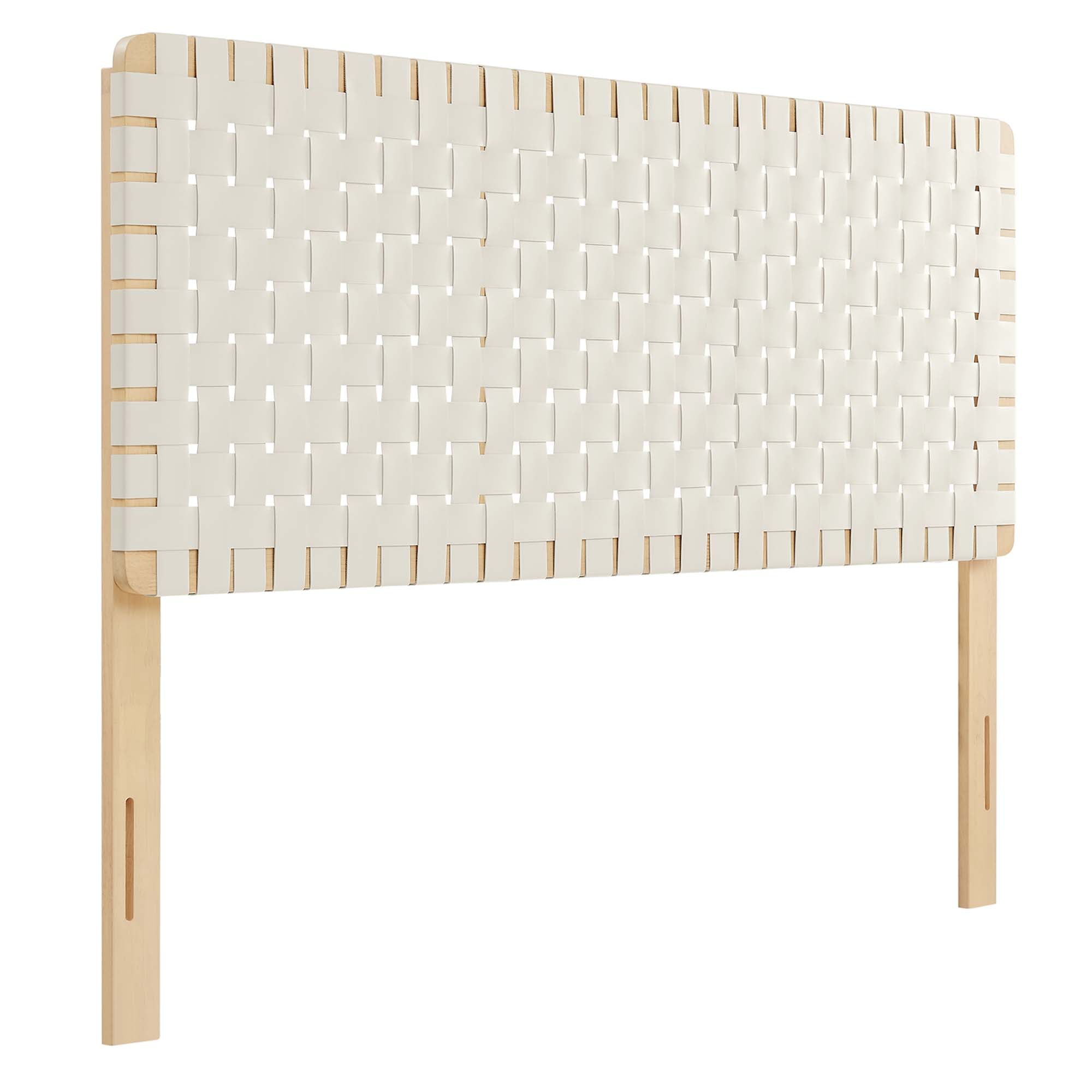 Sparta Weave Vegan Leather Queen Headboard by Modway