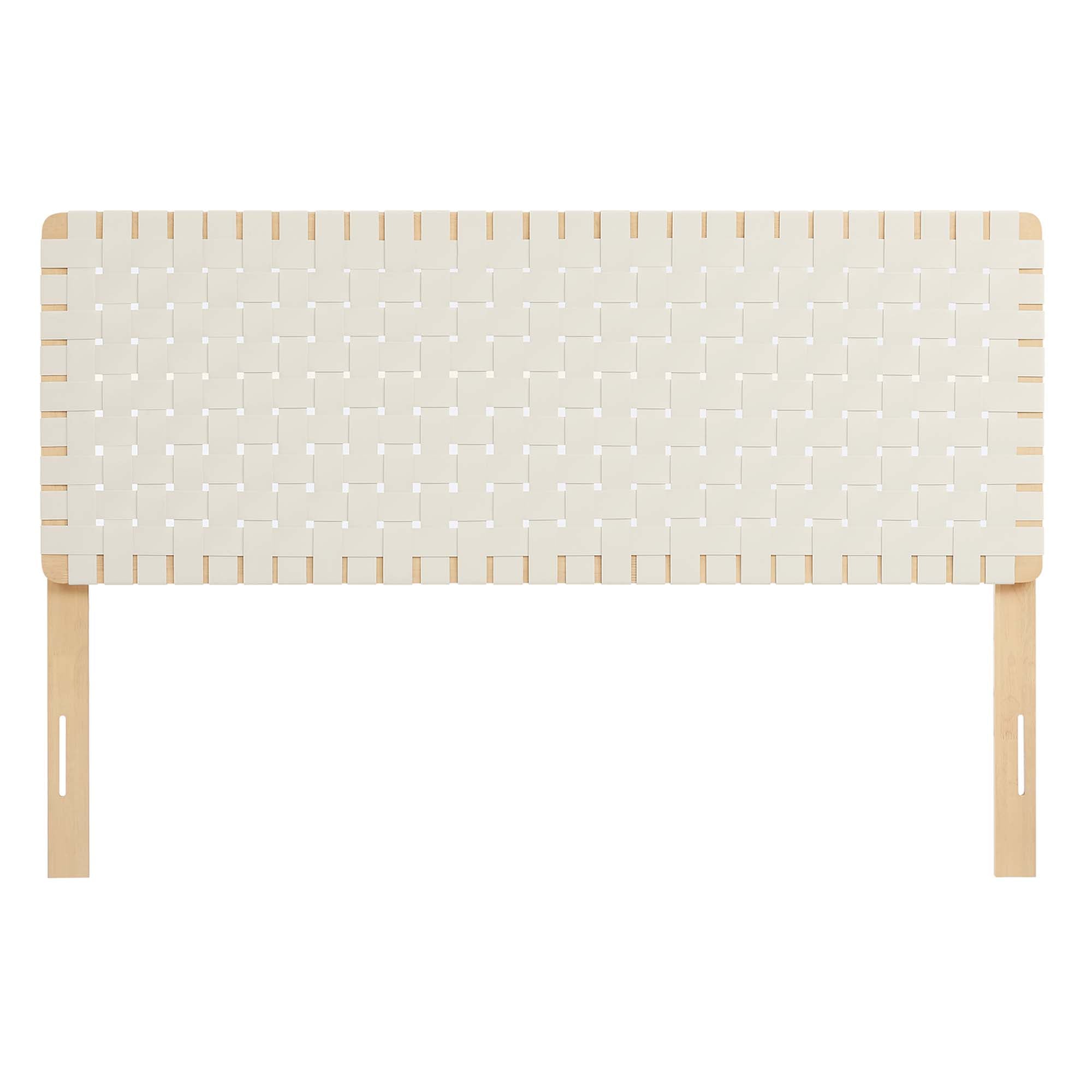 Sparta Weave Vegan Leather Queen Headboard by Modway