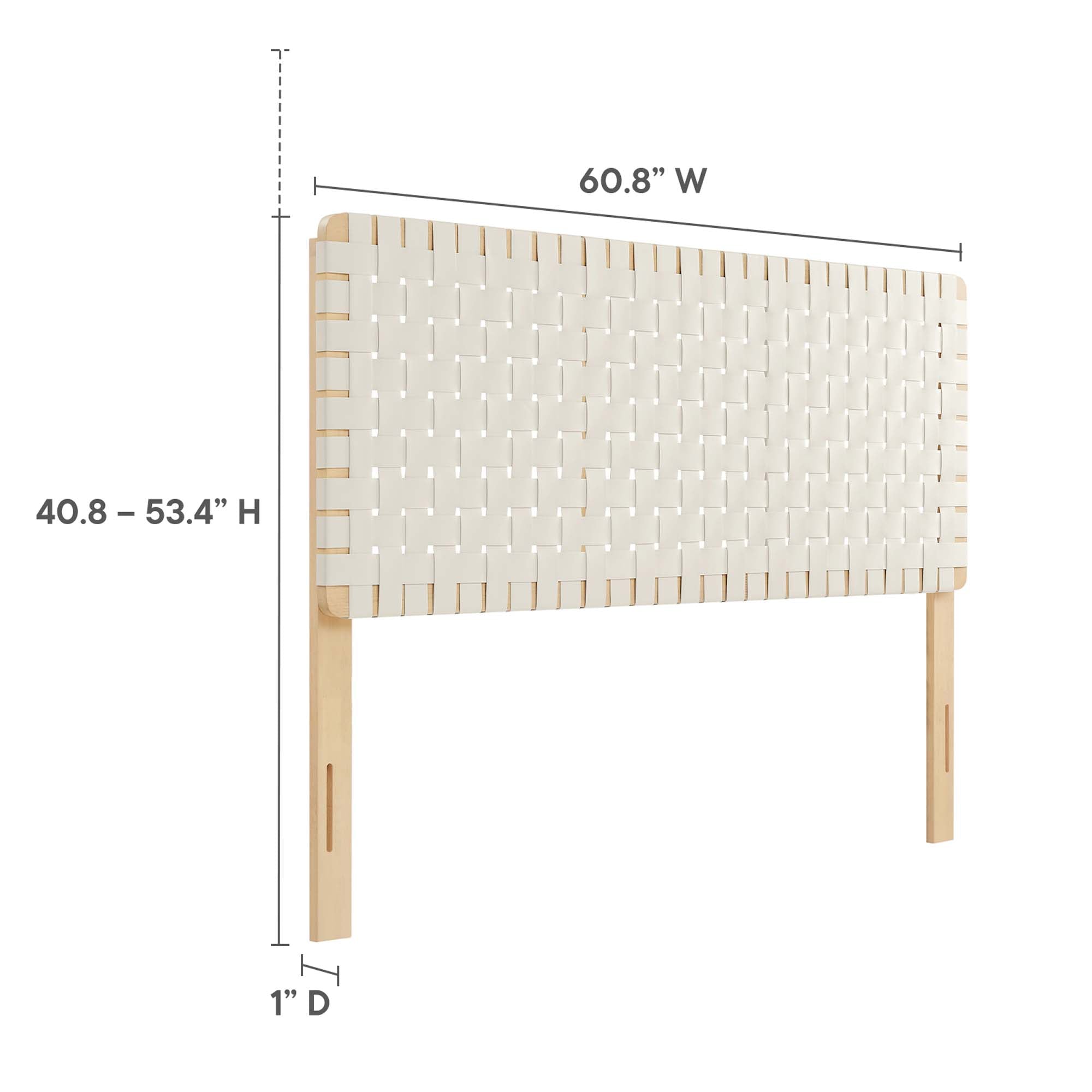 Sparta Weave Vegan Leather Queen Headboard by Modway