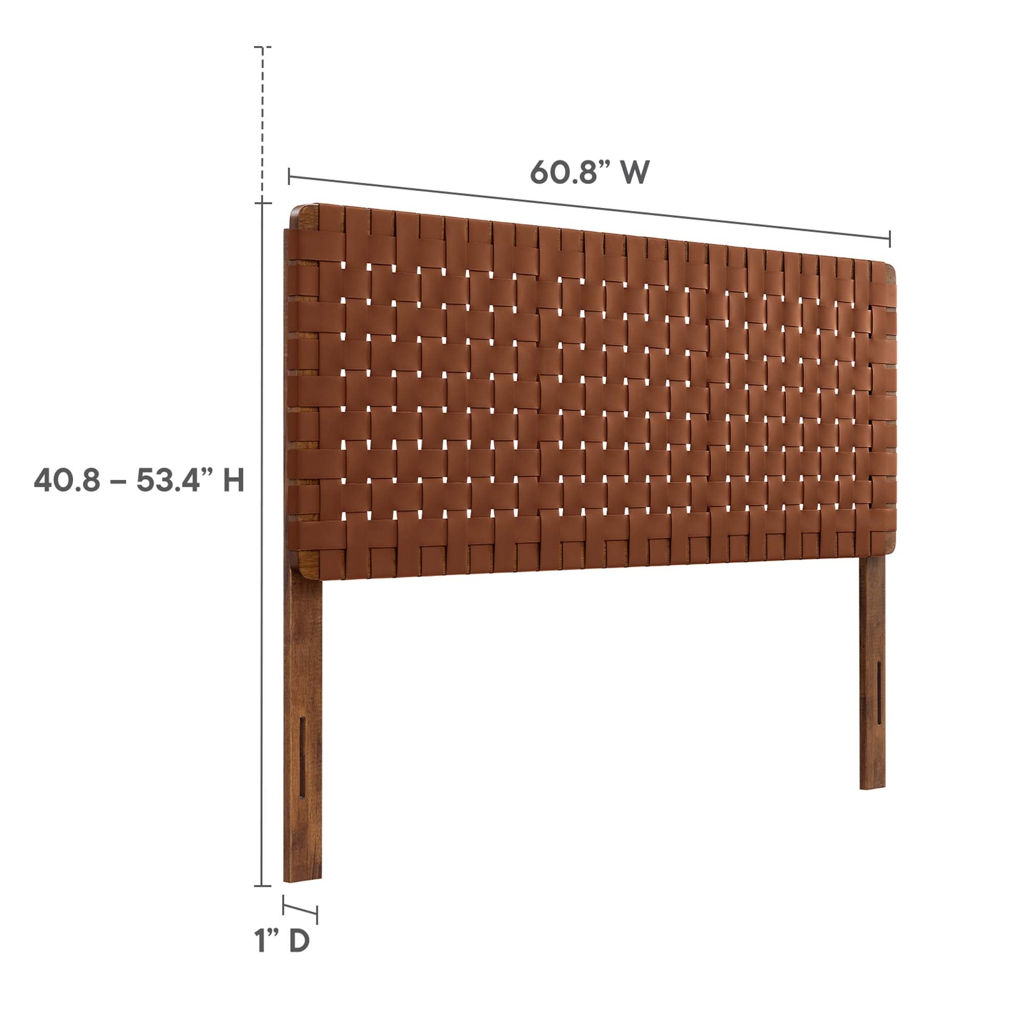 Sparta Weave Vegan Leather Queen Headboard by Modway