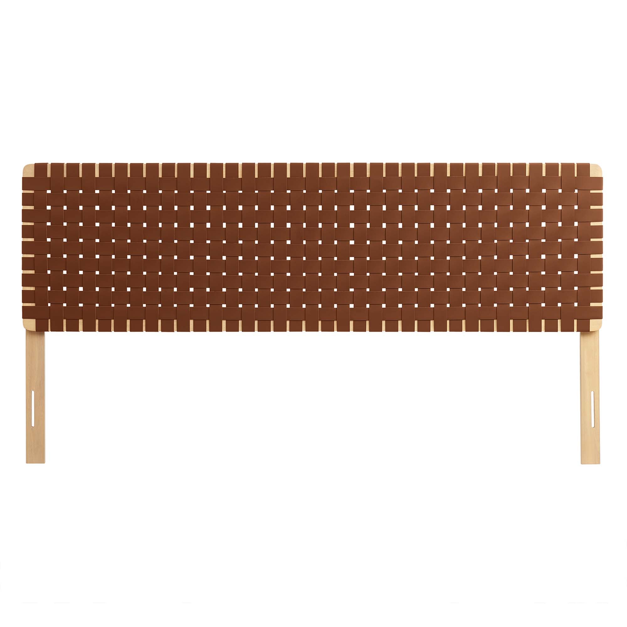 Sparta Weave Vegan Leather King Headboard by Modway
