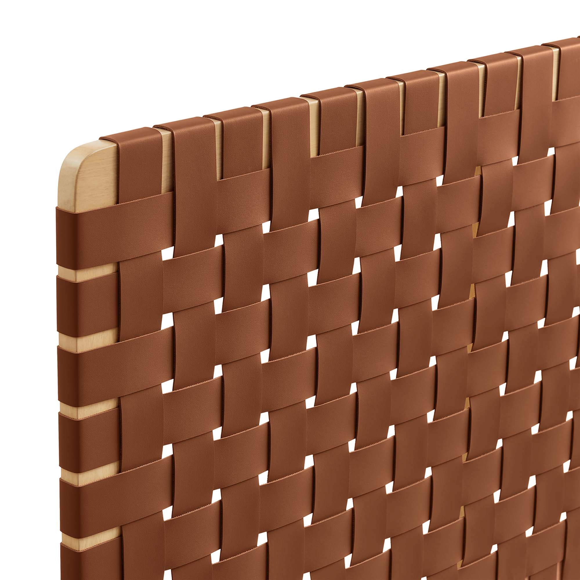 Sparta Weave Vegan Leather King Headboard by Modway
