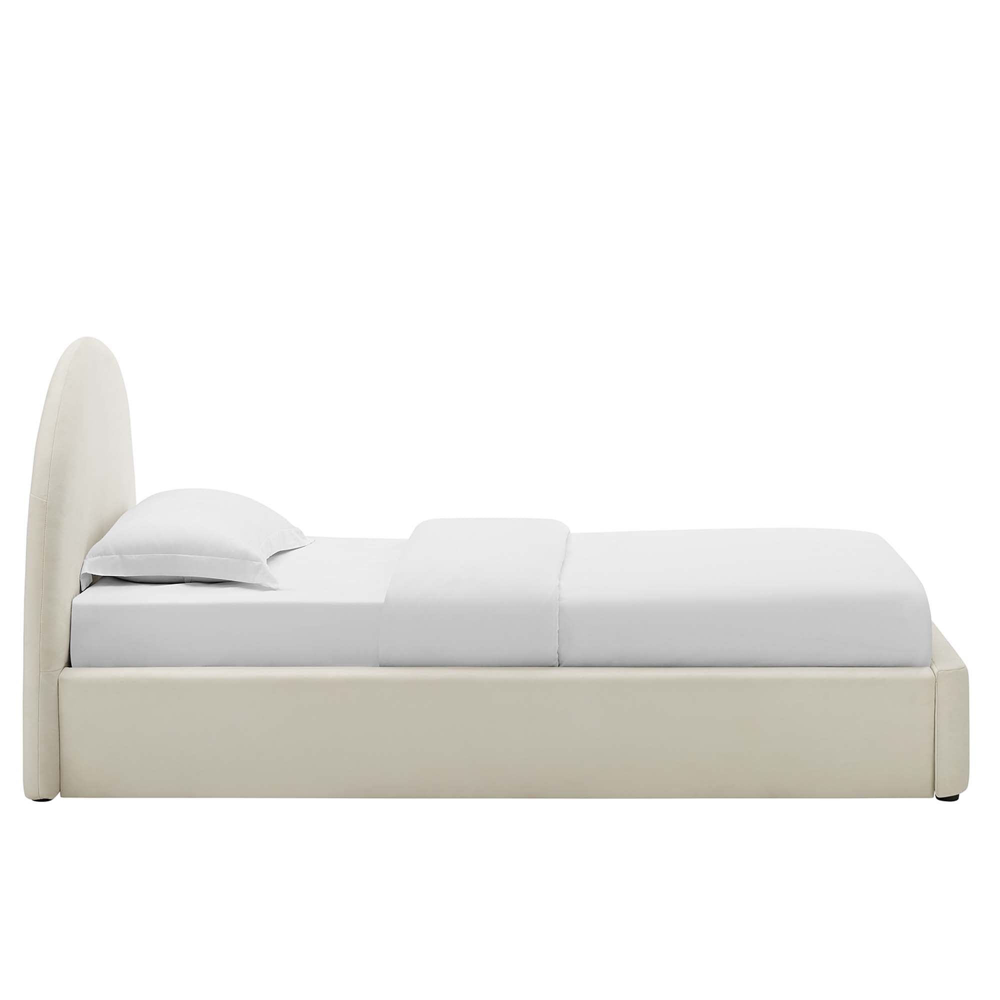 Resort Performance Velvet Arched Round Twin Platform Bed by Modway