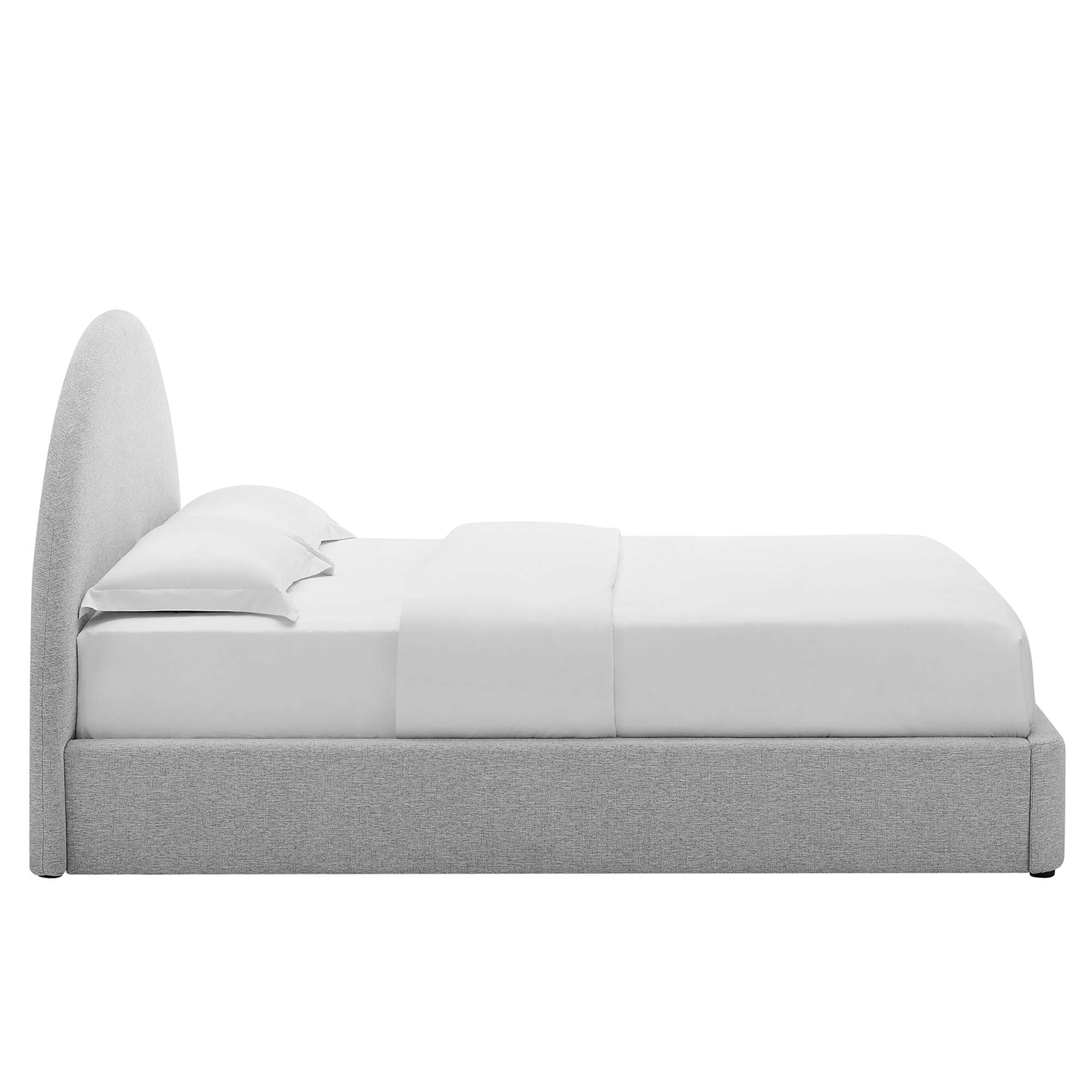 Resort Upholstered Fabric Arched Round Full Platform Bed by Modway