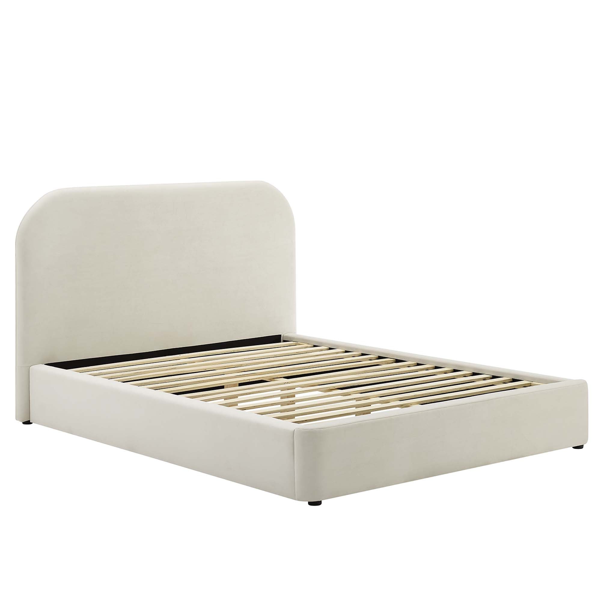 Keynote Performance Velvet Curved Full Platform Bed by Modway