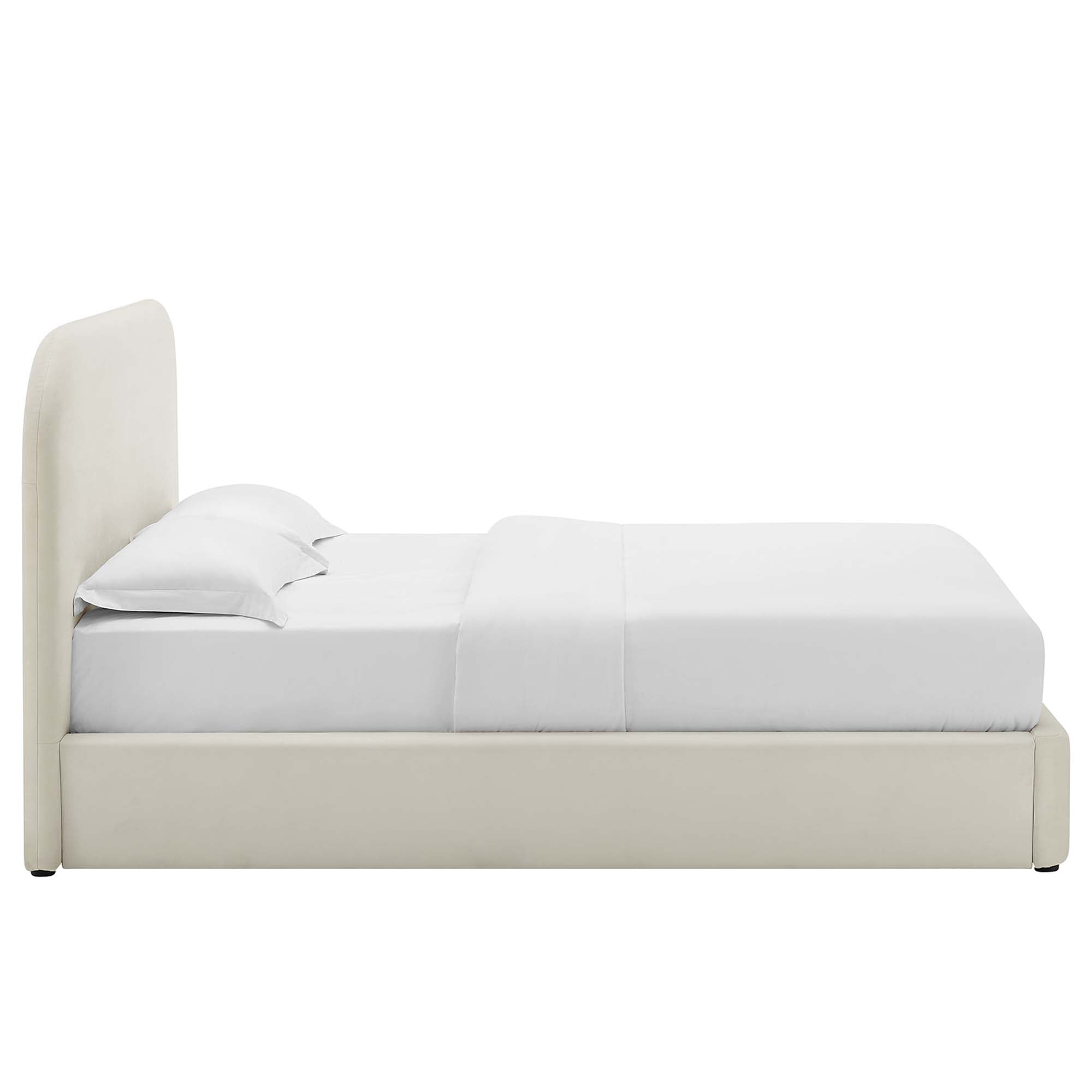 Keynote Performance Velvet Curved Full Platform Bed by Modway