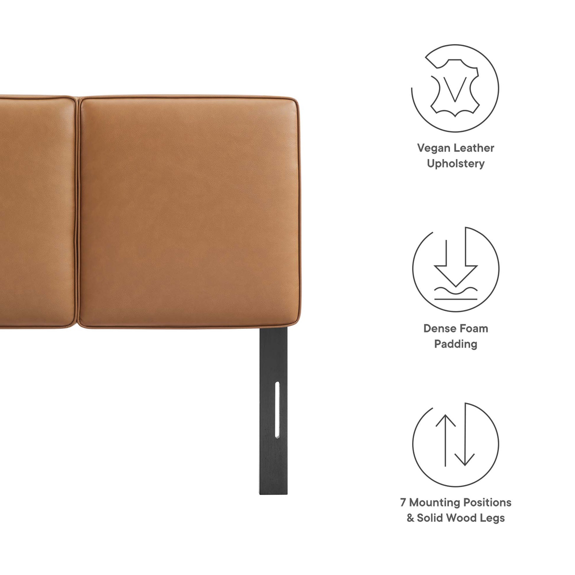 Lindee Vegan Leather Twin Headboard by Modway - Best Buy Furniture