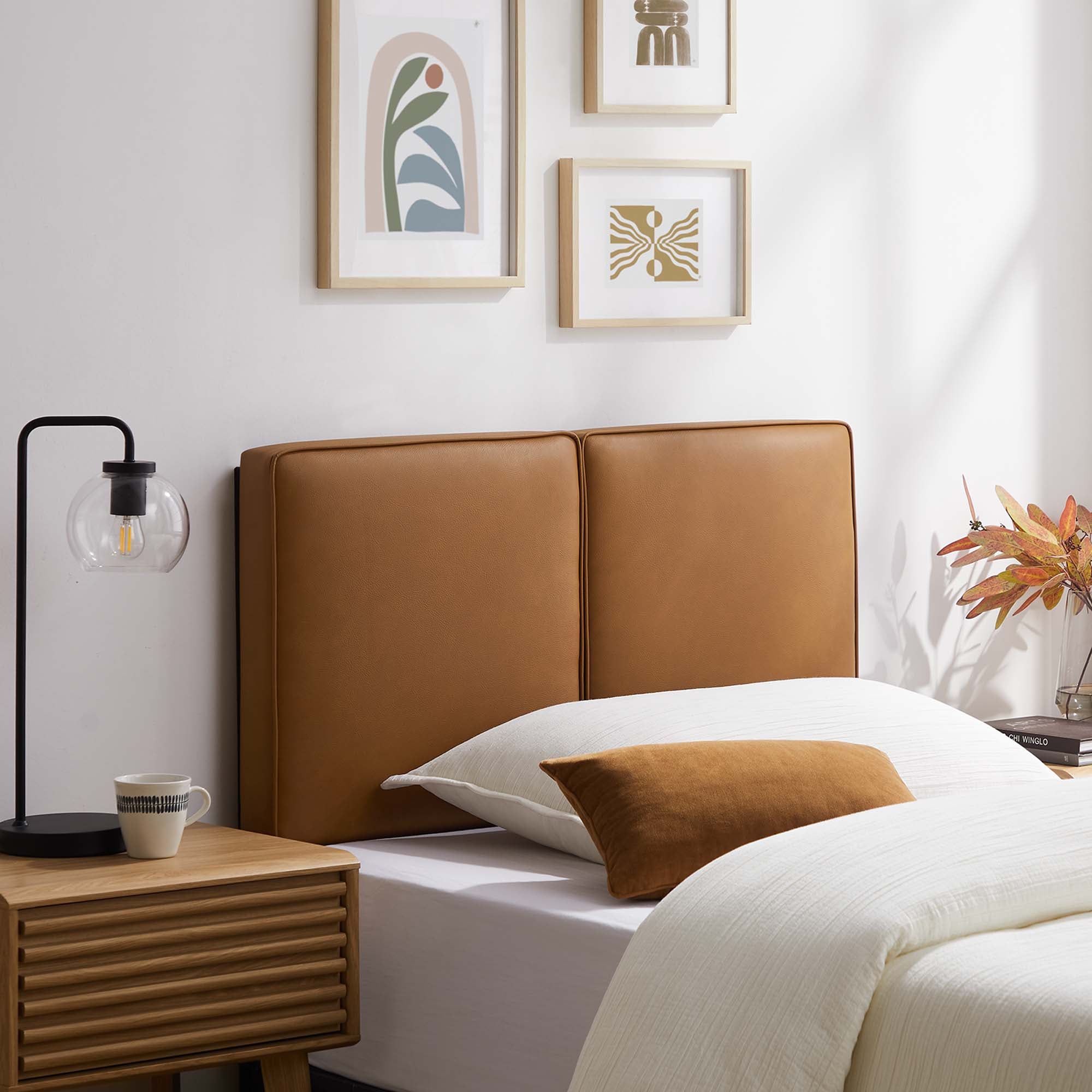 Lindee Vegan Leather Twin Headboard by Modway - Best Buy Furniture