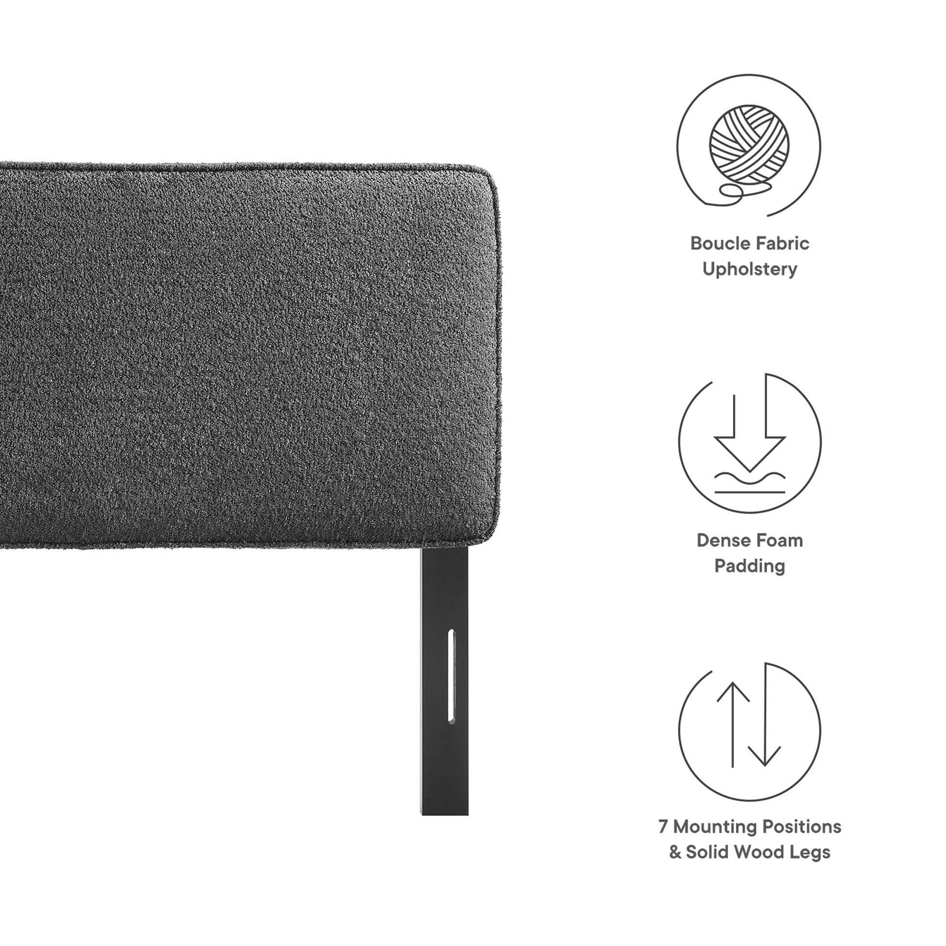 Lindee Boucle Fabric Full Headboard by Modway - Best Buy Furniture