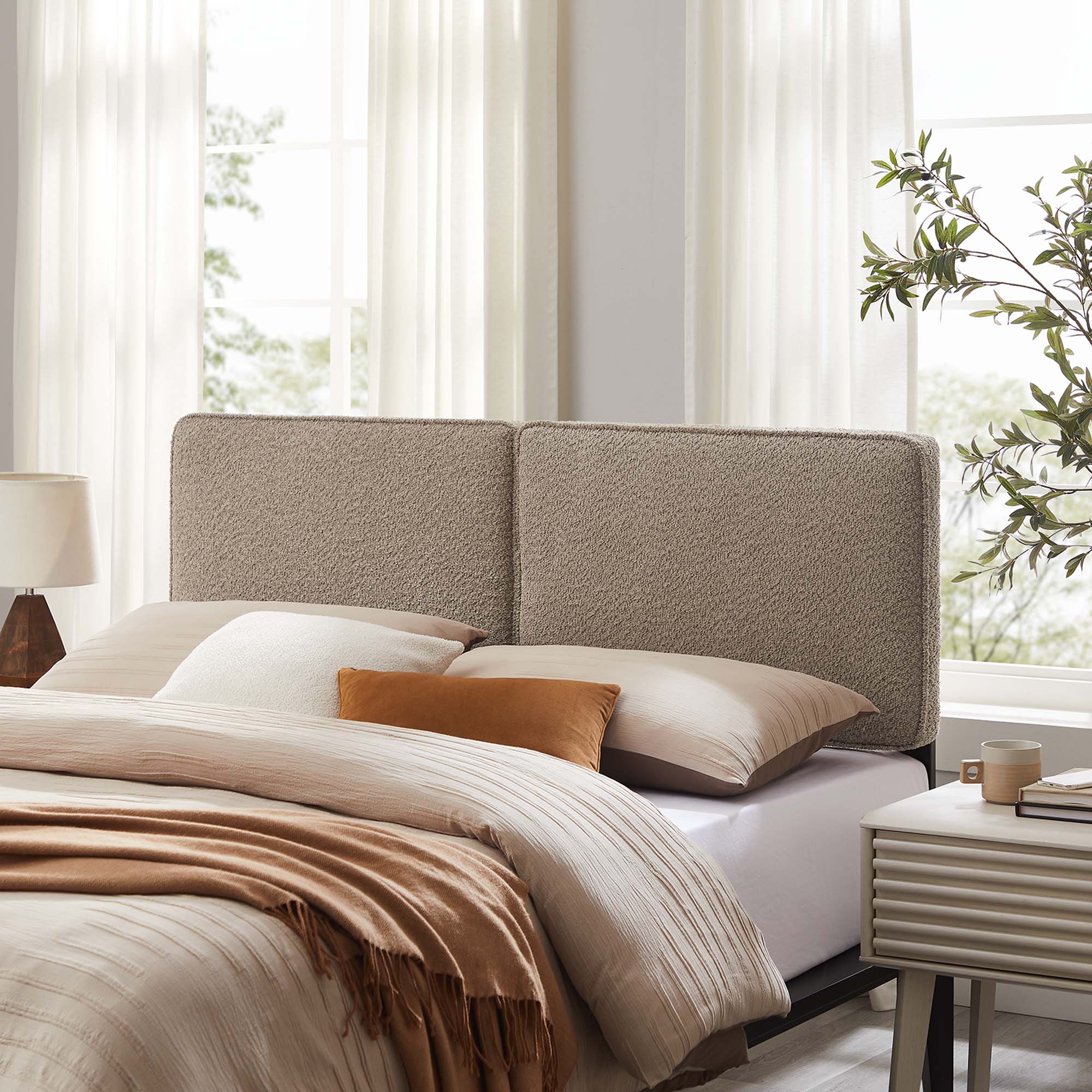 Lindee Boucle Fabric Queen Headboard by Modway - Best Buy Furniture