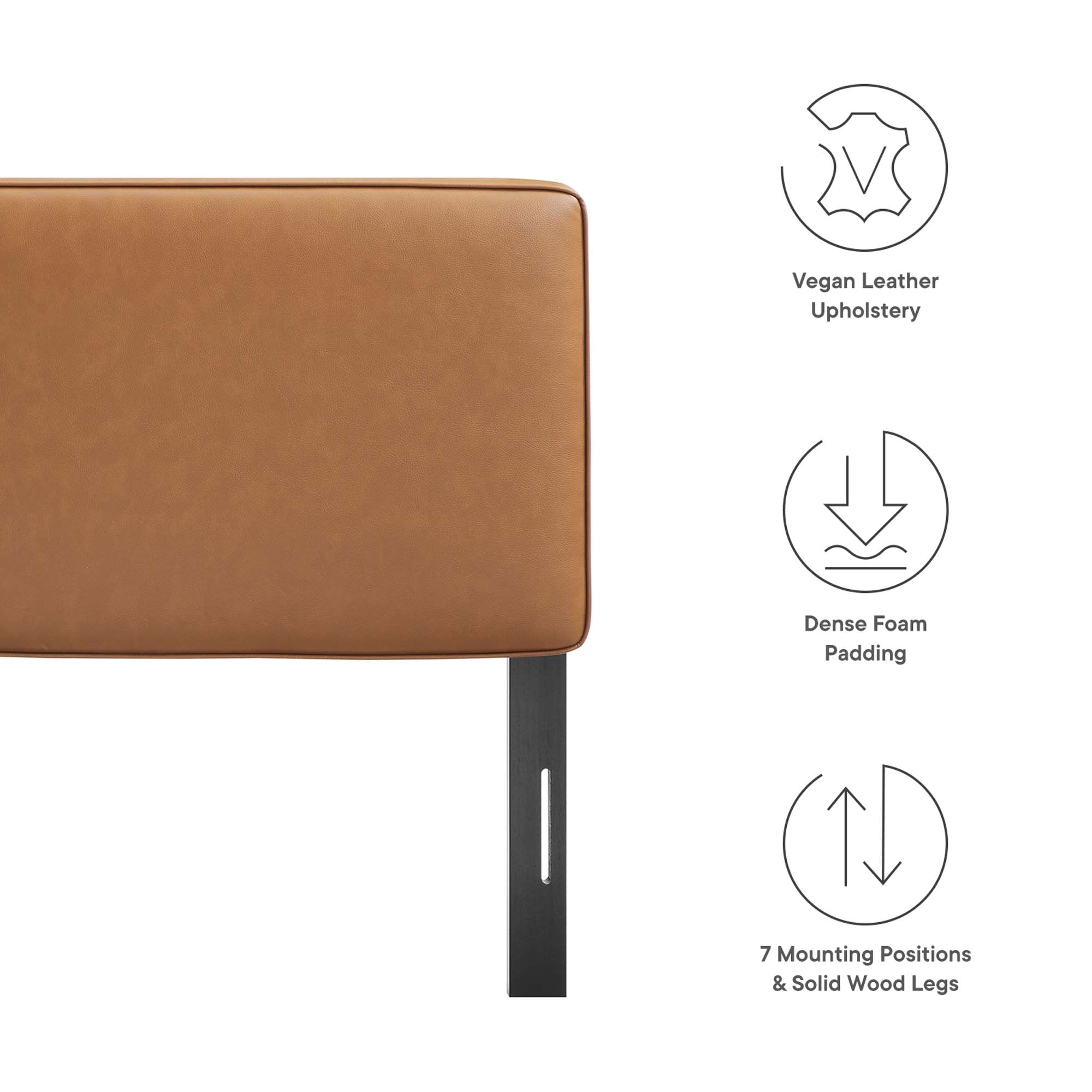 Lindee Vegan Leather King Headboard by Modway - Best Buy Furniture