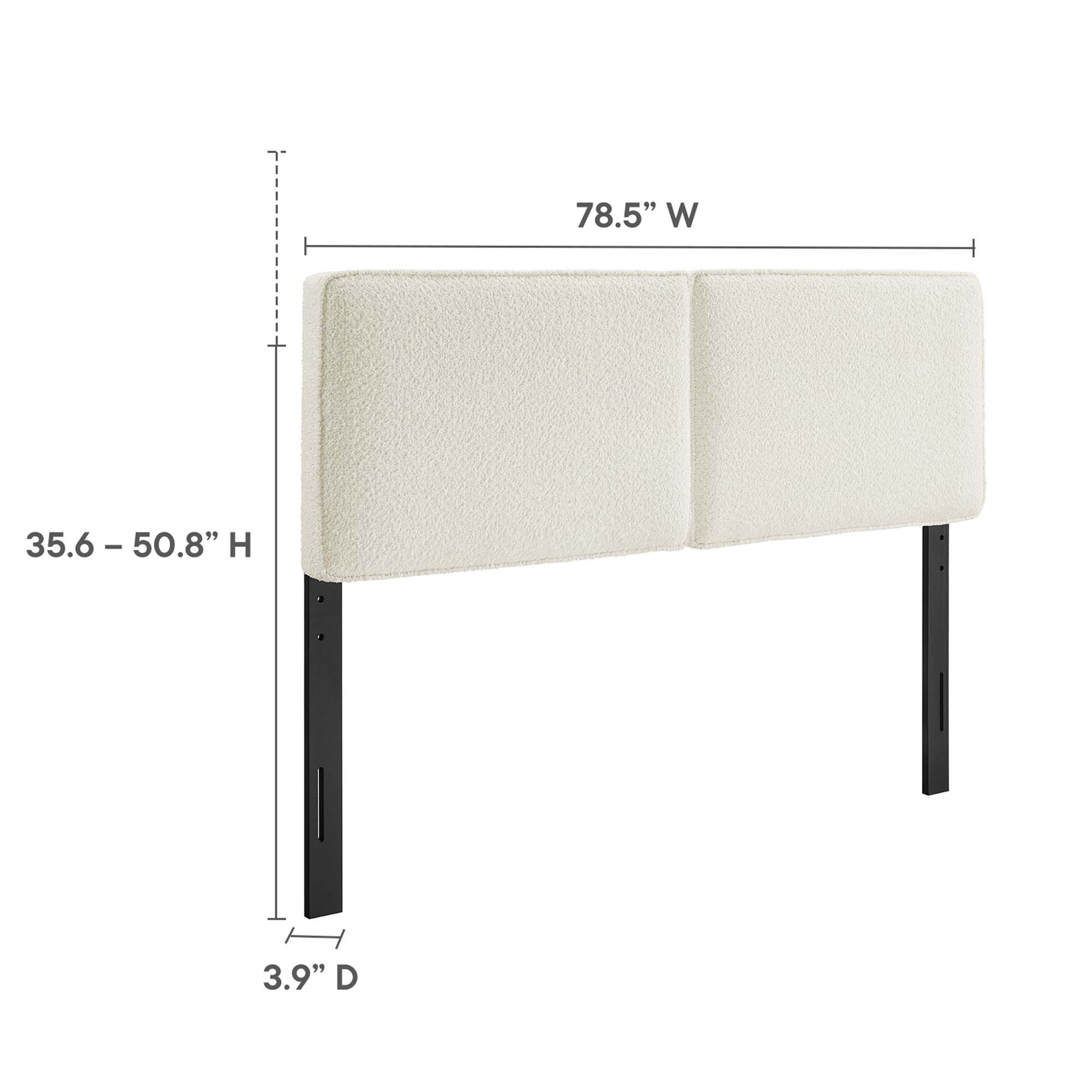 Lindee Boucle Fabric King Headboard by Modway - Best Buy Furniture