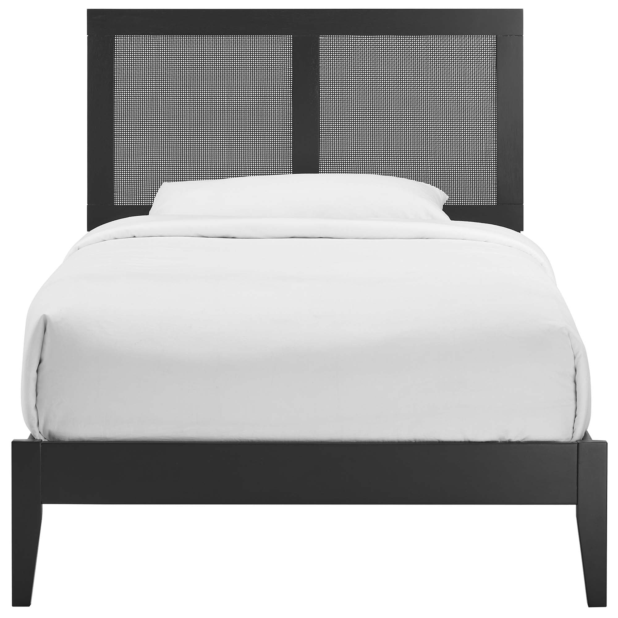 Sirocco Rattan and Wood Twin Platform Bed by Modway