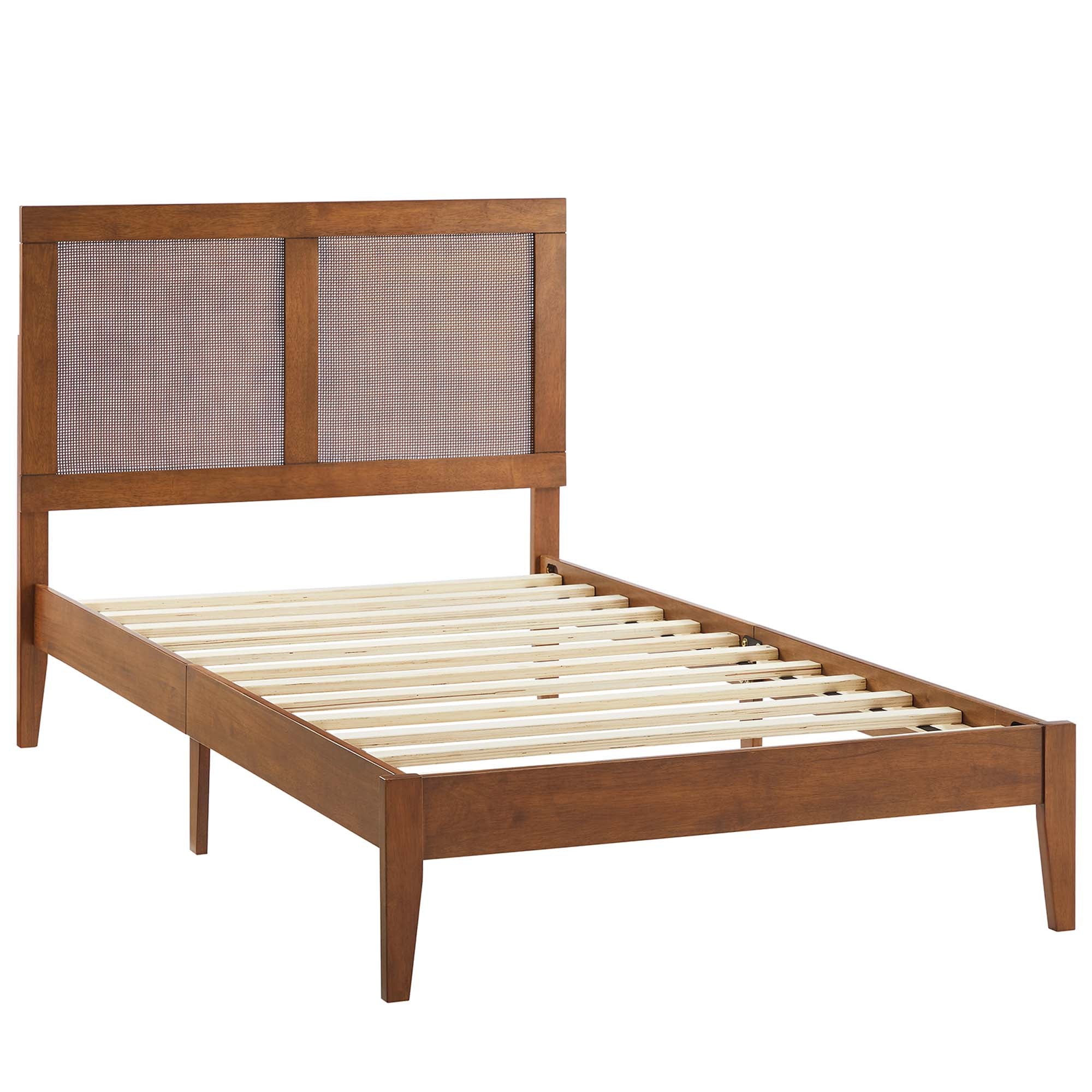 Sirocco Rattan and Wood Twin Platform Bed by Modway