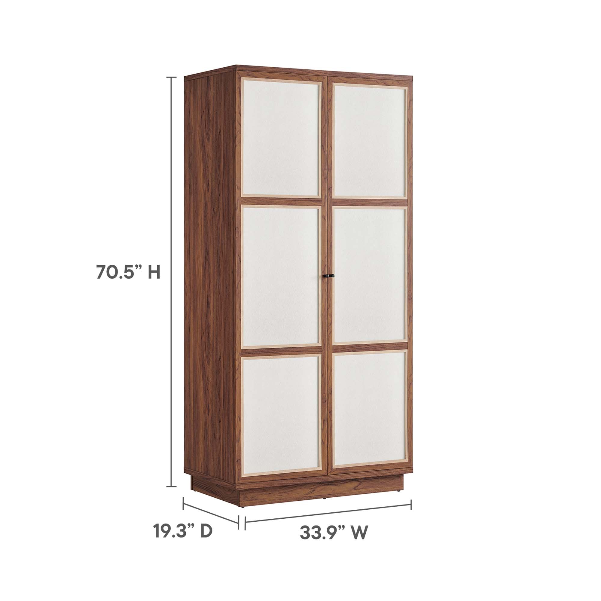 Capri 70" Tall Wood Grain Storage Cabinet by Modway - Best Buy Furniture