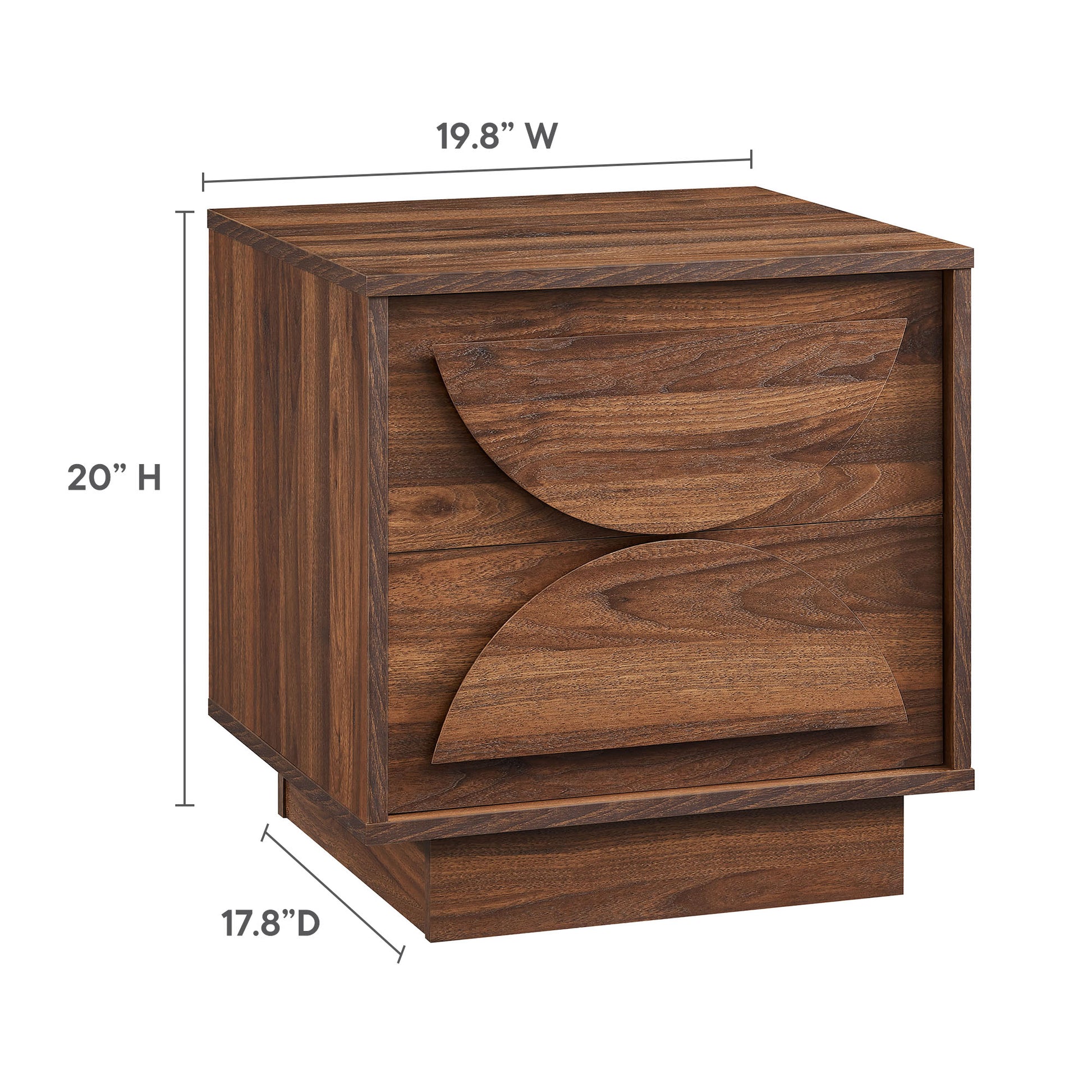 Bulwark 2-Drawer Nightstand by Modway - Best Buy Furniture